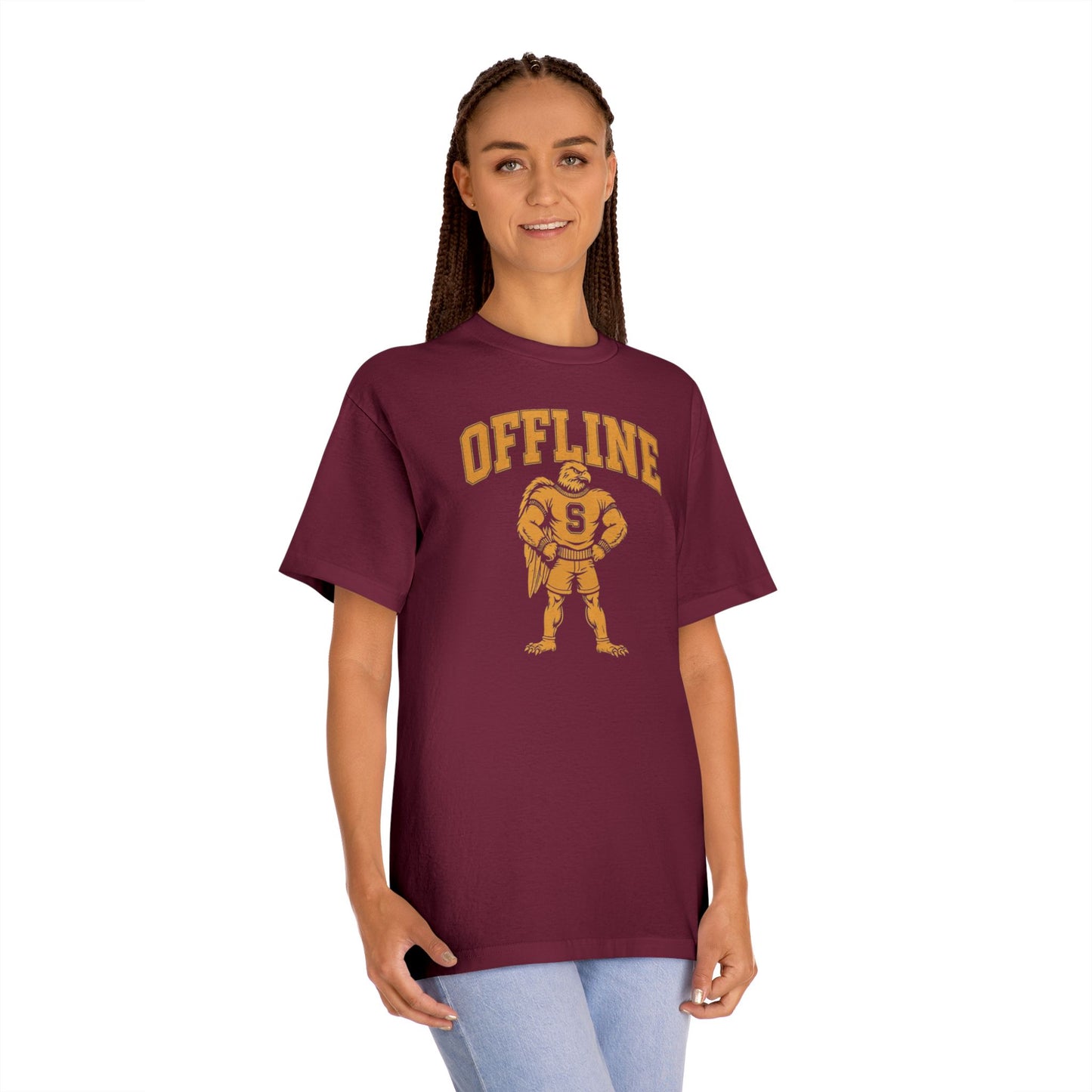 Unisex Classic Tee with 'Offline' Graphic | Comfortable Casual Shirt for Relaxed Days, Perfect for Gifting, Weekends, and Leisure