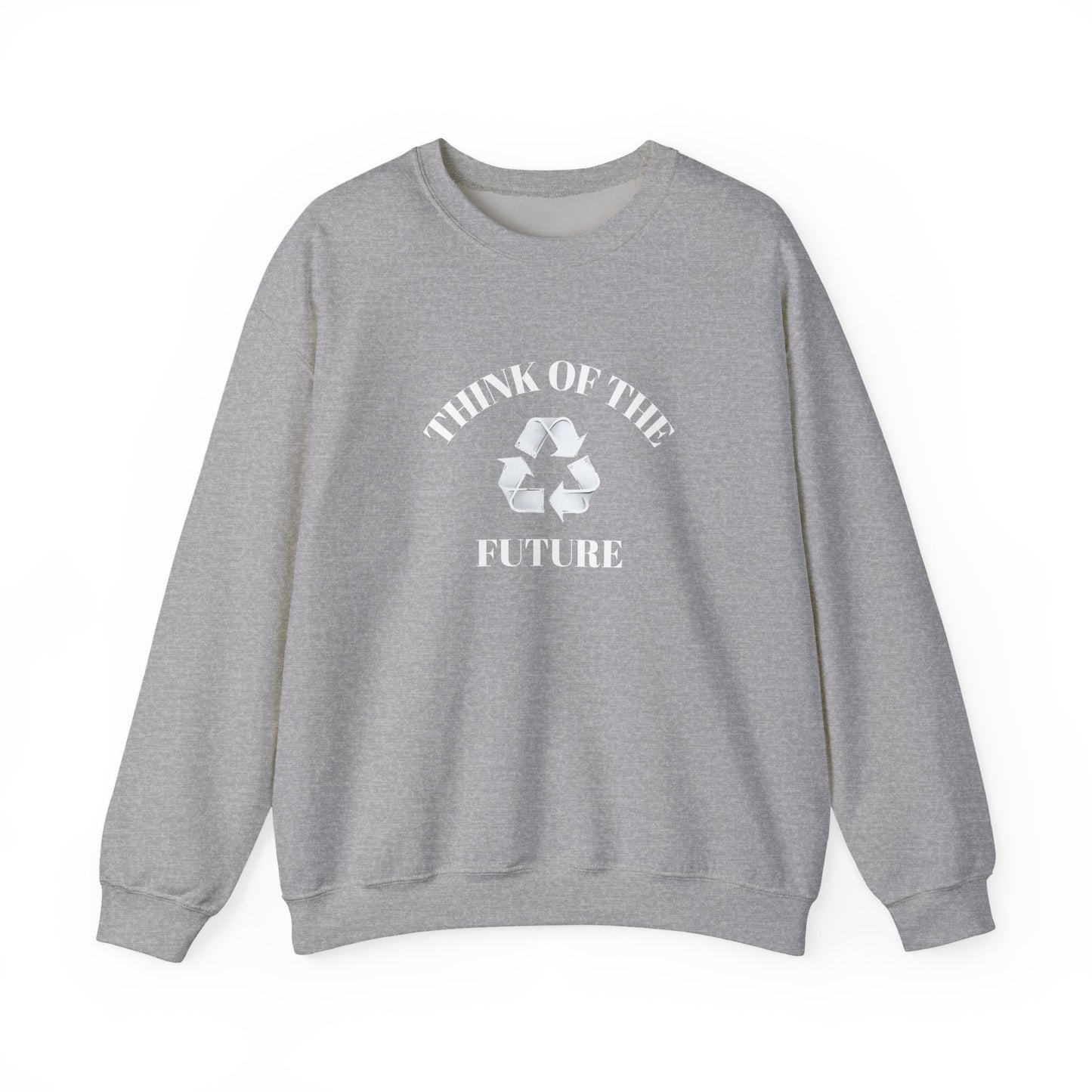 Eco-Friendly Future Crewneck Sweatshirt, Sustainable Casual Wear, Unisex Eco Sweatshirt, Perfect for Earth Day, Gift for Nature Lovers
