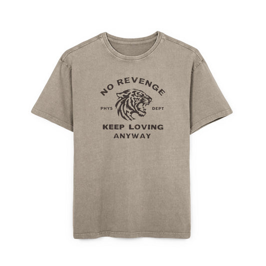 Acid Washed Oversized Tee - Keep Loving Anyway, Casual Wear, Streetwear Style