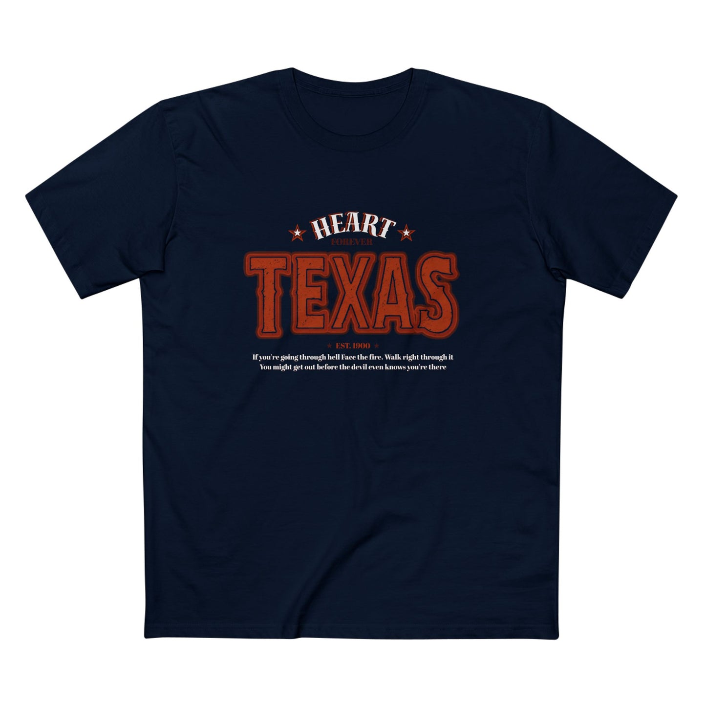 Texas Heart Staple Tee, Texas T-Shirt, Vintage Style Tee, Gift for Texans, Casual Wear, State Pride Apparel