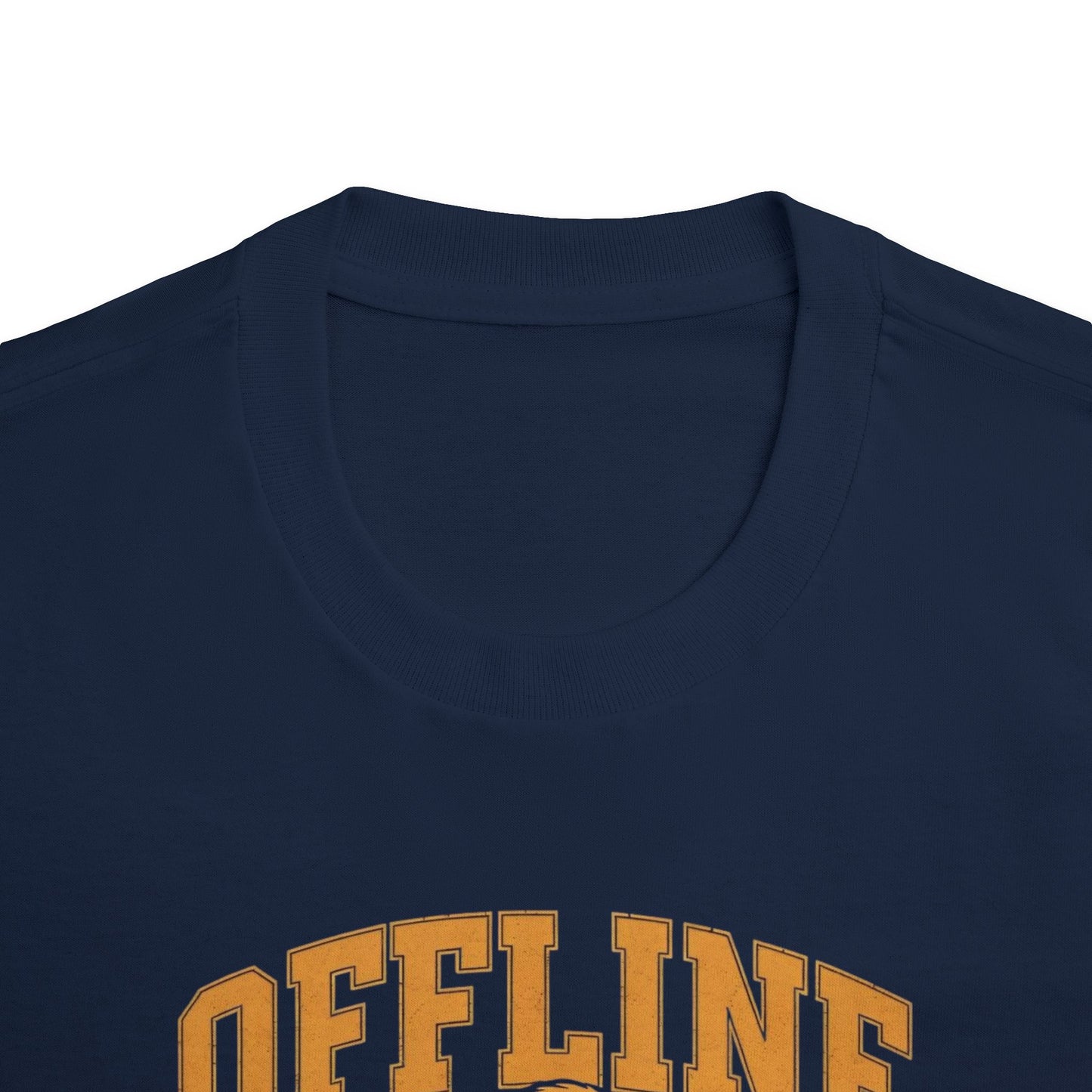 Unisex Classic Tee with 'Offline' Graphic | Comfortable Casual Shirt for Relaxed Days, Perfect for Gifting, Weekends, and Leisure
