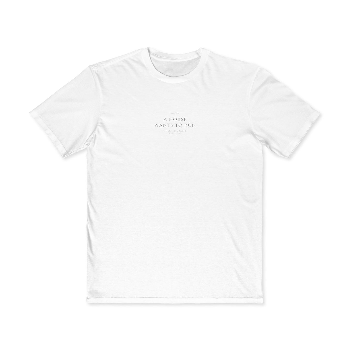 Ready to Run Graphic Tee, Horse Lover Gift, Unique T-Shirt, Nature Enthusiast Apparel, Casual Everyday Wear, Gift for Father's Day