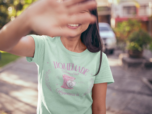 Homemade Happiness T-Shirt for Women, Cute Cooking Tee, Gift for Bakers