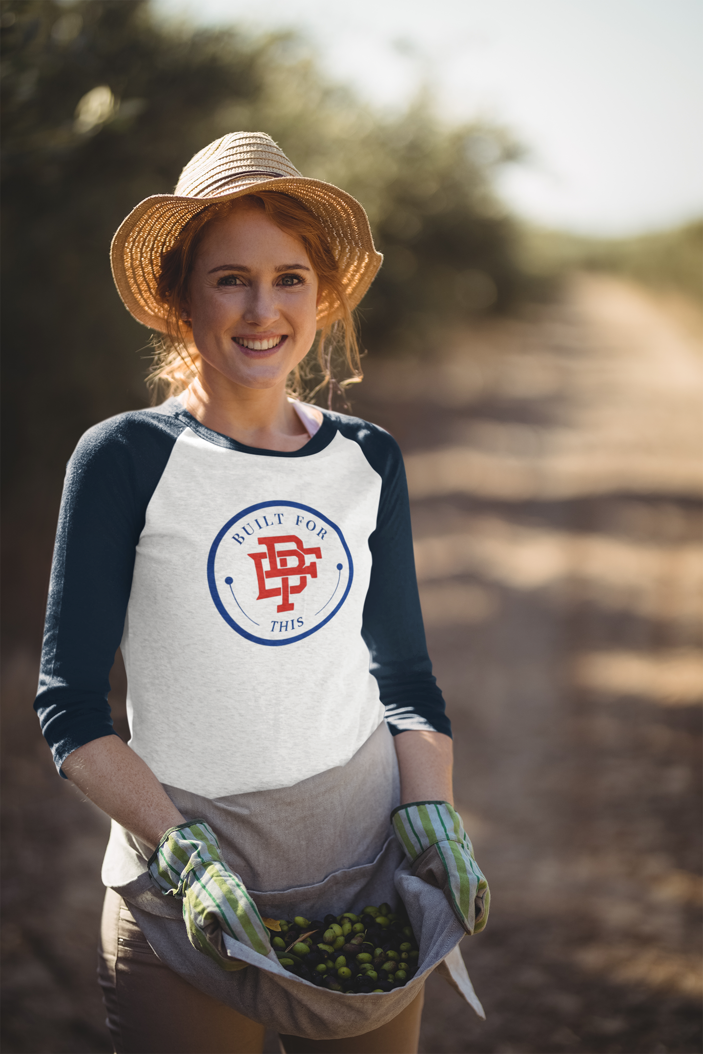 Built for This Unisex Three-Quarter Sleeve Raglan Shirt - Comfortable, Casual Wear for All Seasons, Great for Gifts, Sports, Workouts