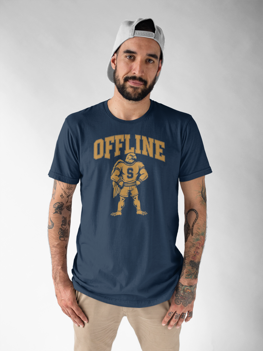 Unisex Classic Tee with 'Offline' Graphic | Comfortable Casual Shirt for Relaxed Days, Perfect for Gifting, Weekends, and Leisure