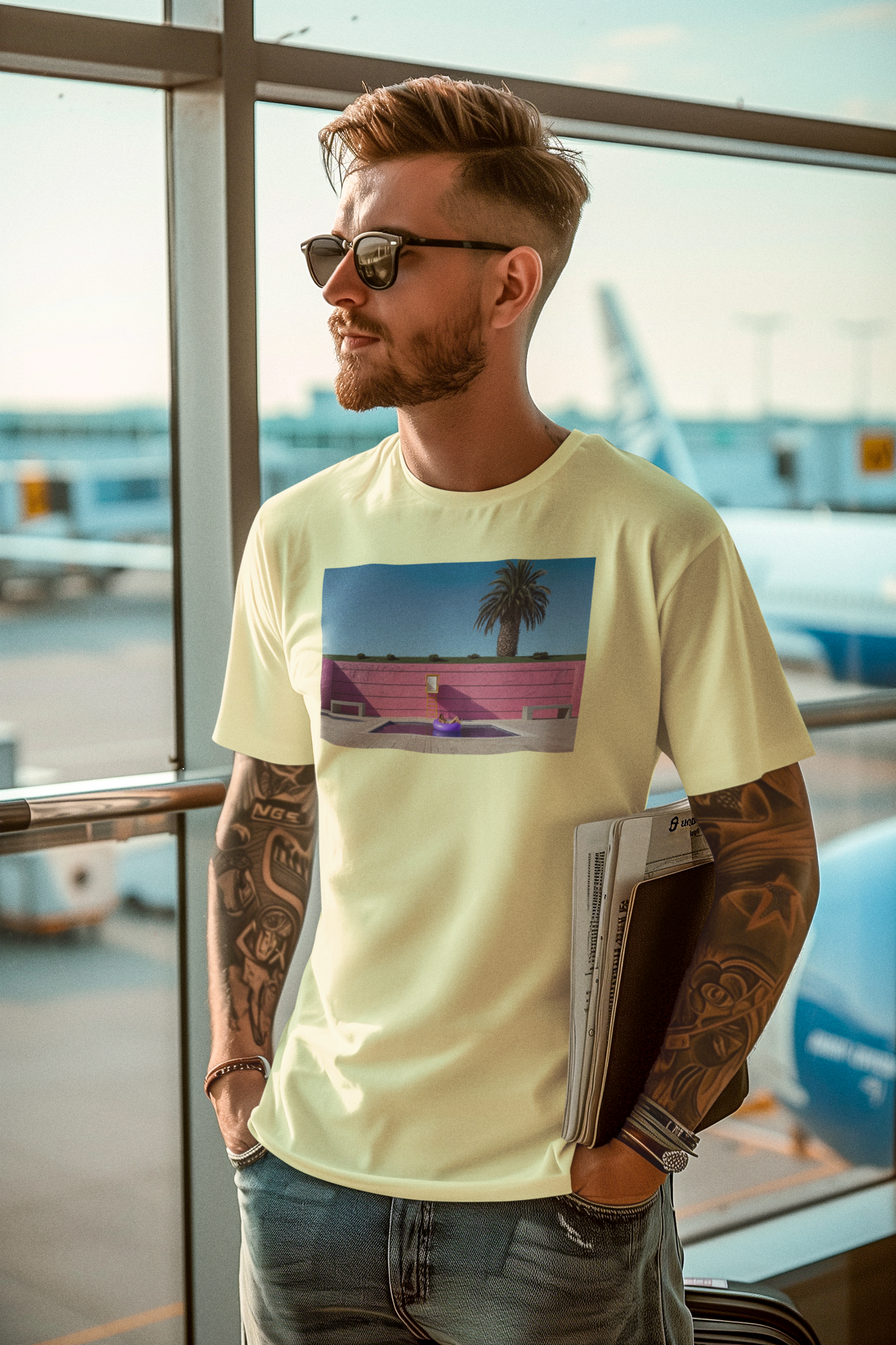 Vibrant Graphic Unisex Cotton Crew Tee, Casual Fashion Tee, Summer Vibe Shirt, Everyday Wear, Gift for Her/Him