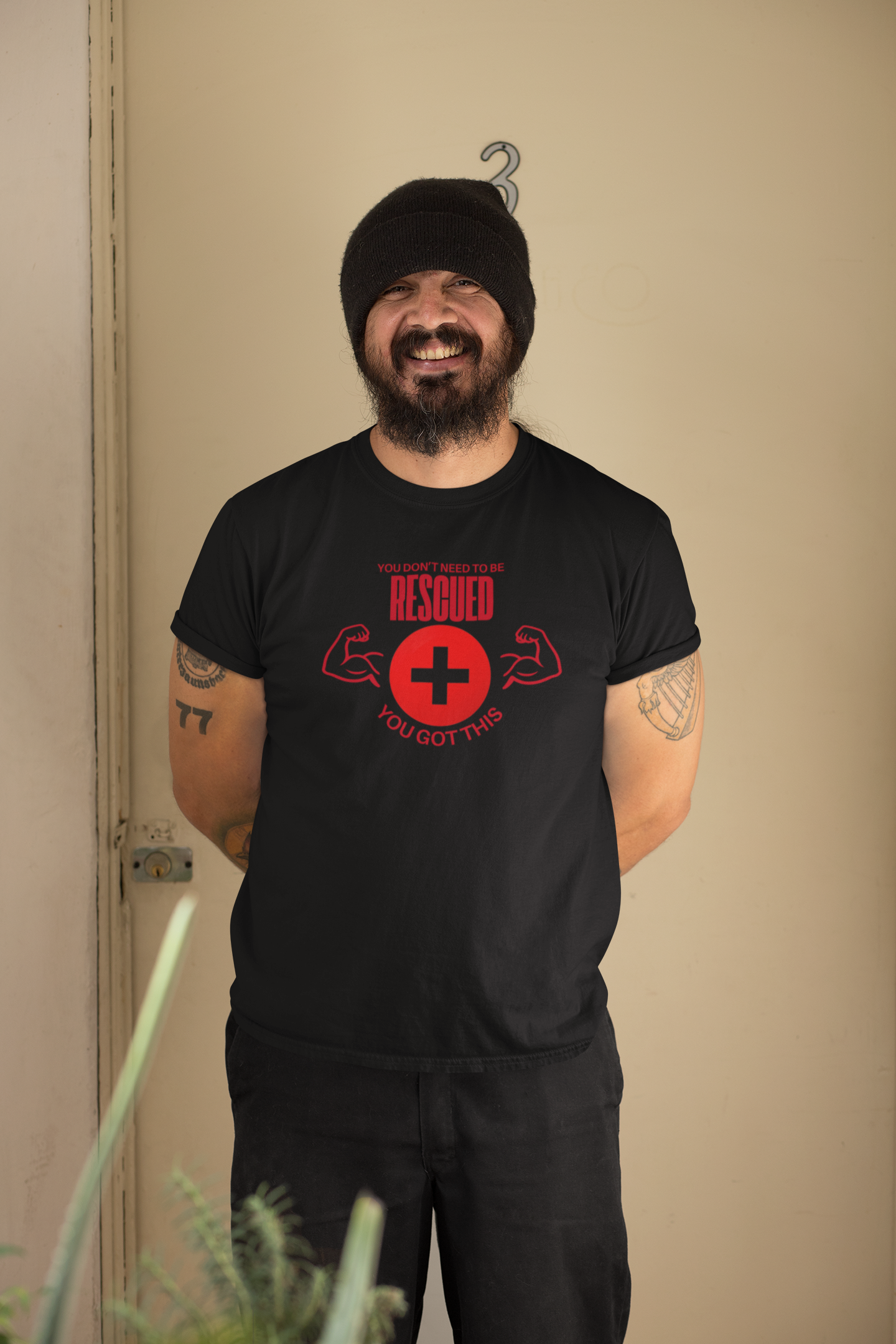 Motivational Rescue Tee - Unisex Jersey Short Sleeve Tee, Gift for Fitness Lovers, Positive Affirmation T-Shirt, Inspirational Gift