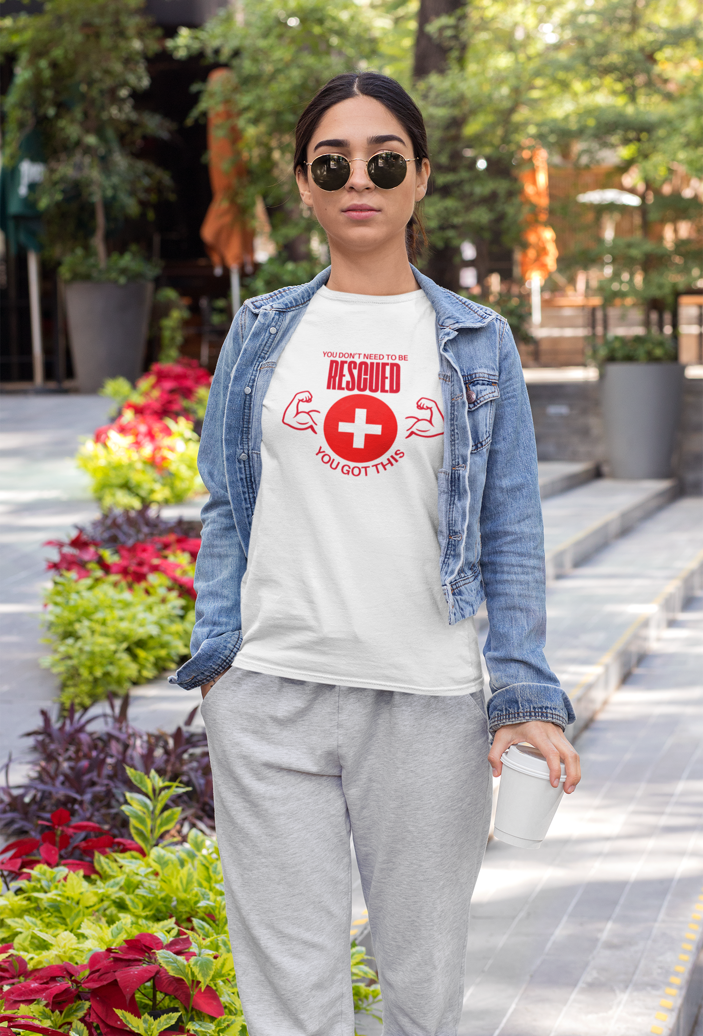 Motivational Rescue Tee - Unisex Jersey Short Sleeve Tee, Gift for Fitness Lovers, Positive Affirmation T-Shirt, Inspirational Gift