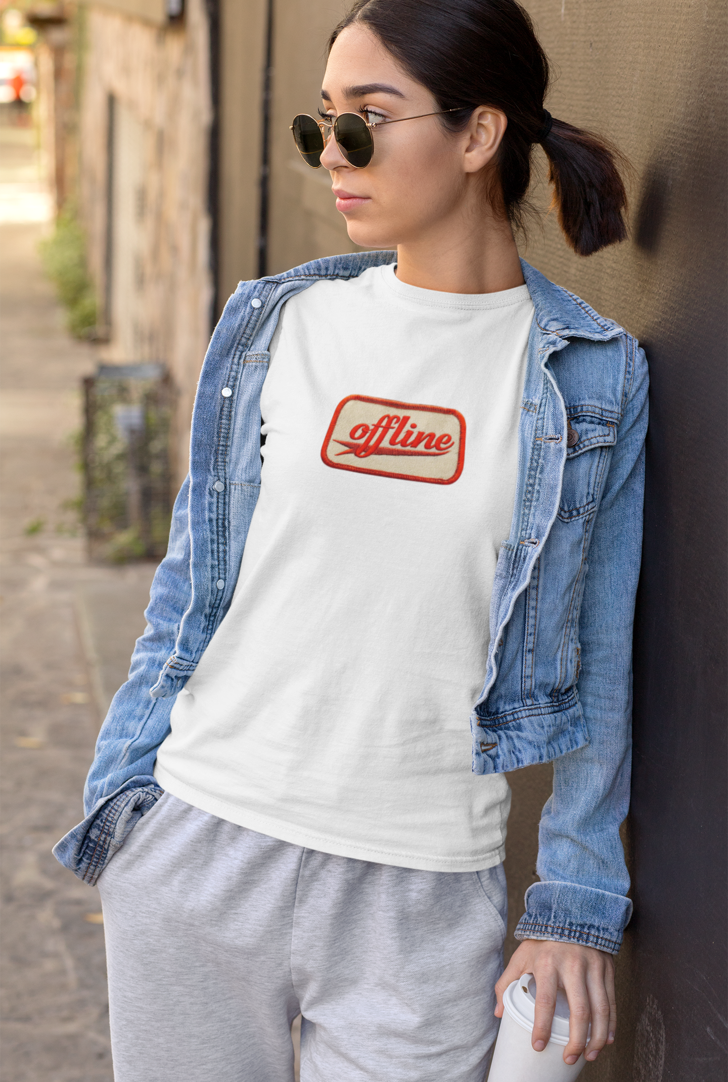 Casual Graphic Tee - 'Offline' Unisex Jersey T-Shirt, Relaxed Style, Perfect Gift, Everyday Wear, Trendy Fashion Statement