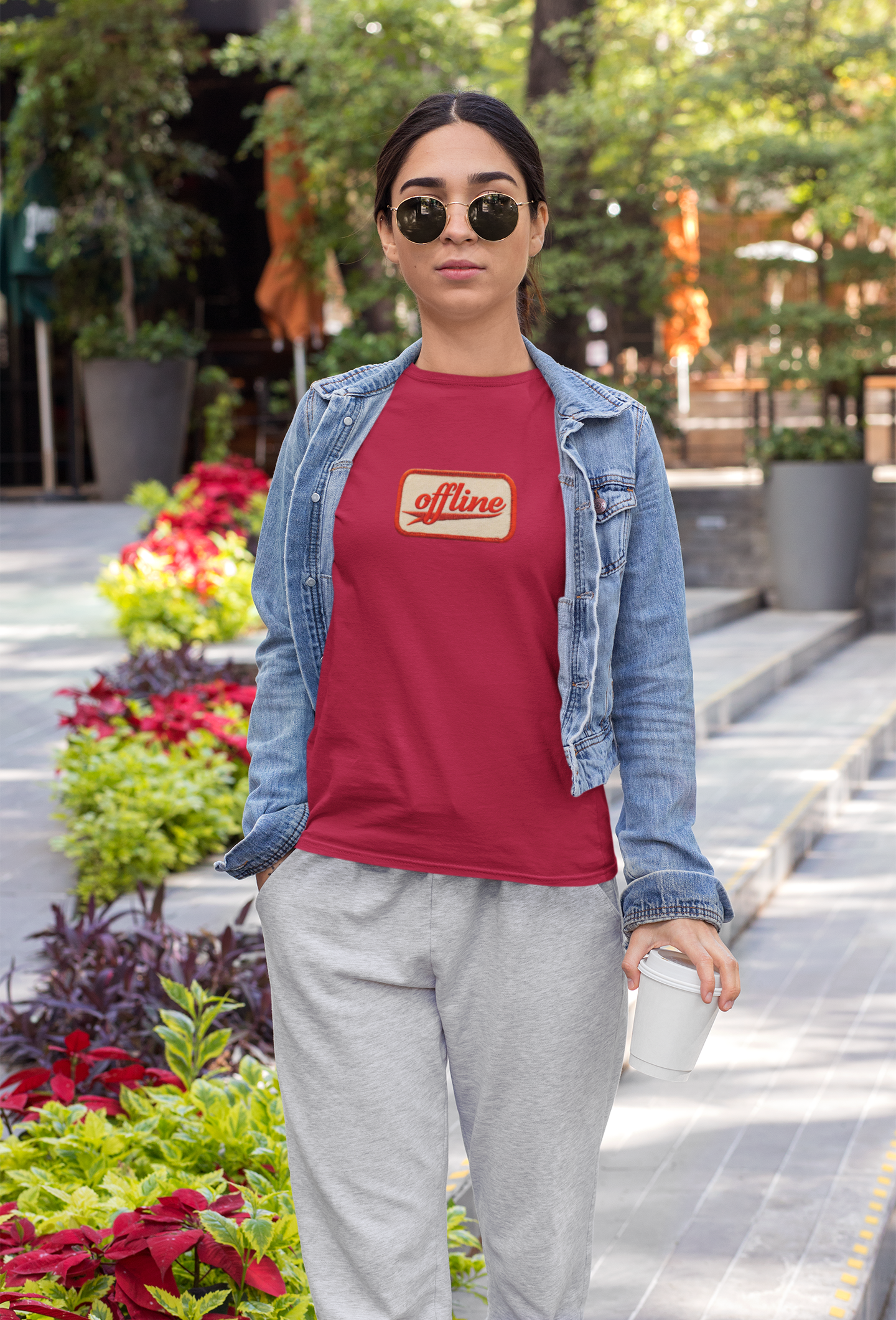 Casual Graphic Tee - 'Offline' Unisex Jersey T-Shirt, Relaxed Style, Perfect Gift, Everyday Wear, Trendy Fashion Statement