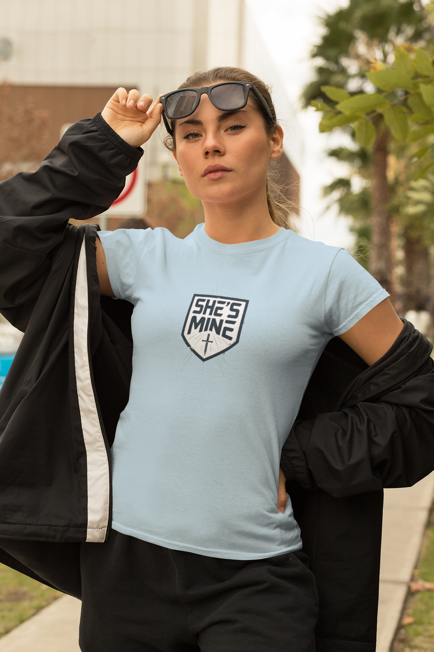 She's Mine Women's Softstyle Tee, Cute Couple Shirt, Valentine's Day Gift, Anniversary Tee, Relationship T-Shirt, Love Apparel