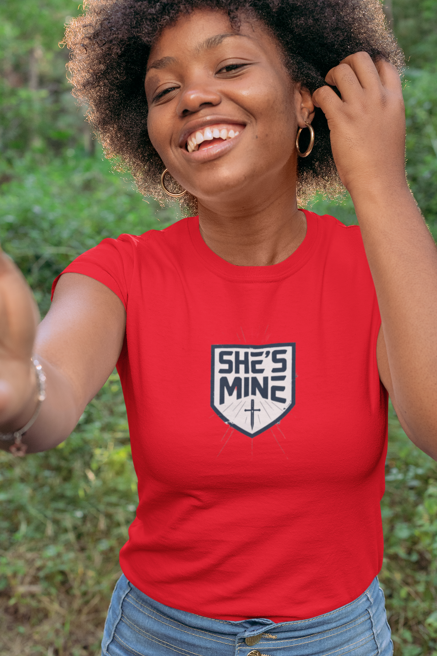 She's Mine Women's Softstyle Tee, Cute Couple Shirt, Valentine's Day Gift, Anniversary Tee, Relationship T-Shirt, Love Apparel