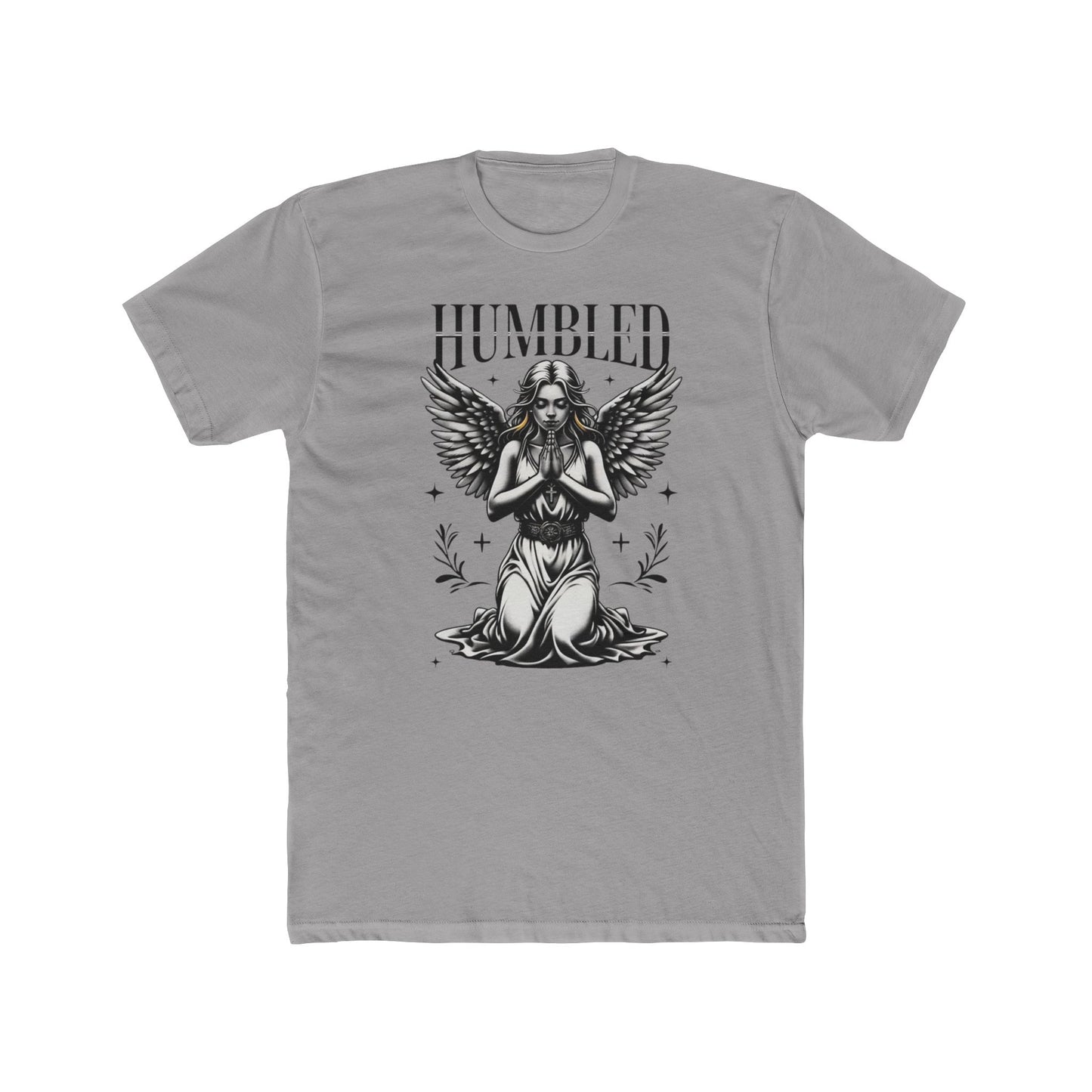 Humbled Angel Graphic Tee - Unisex Cotton Crew Tee, Casual Wear, Boho Style, Gift for Her, Spiritual Apparel