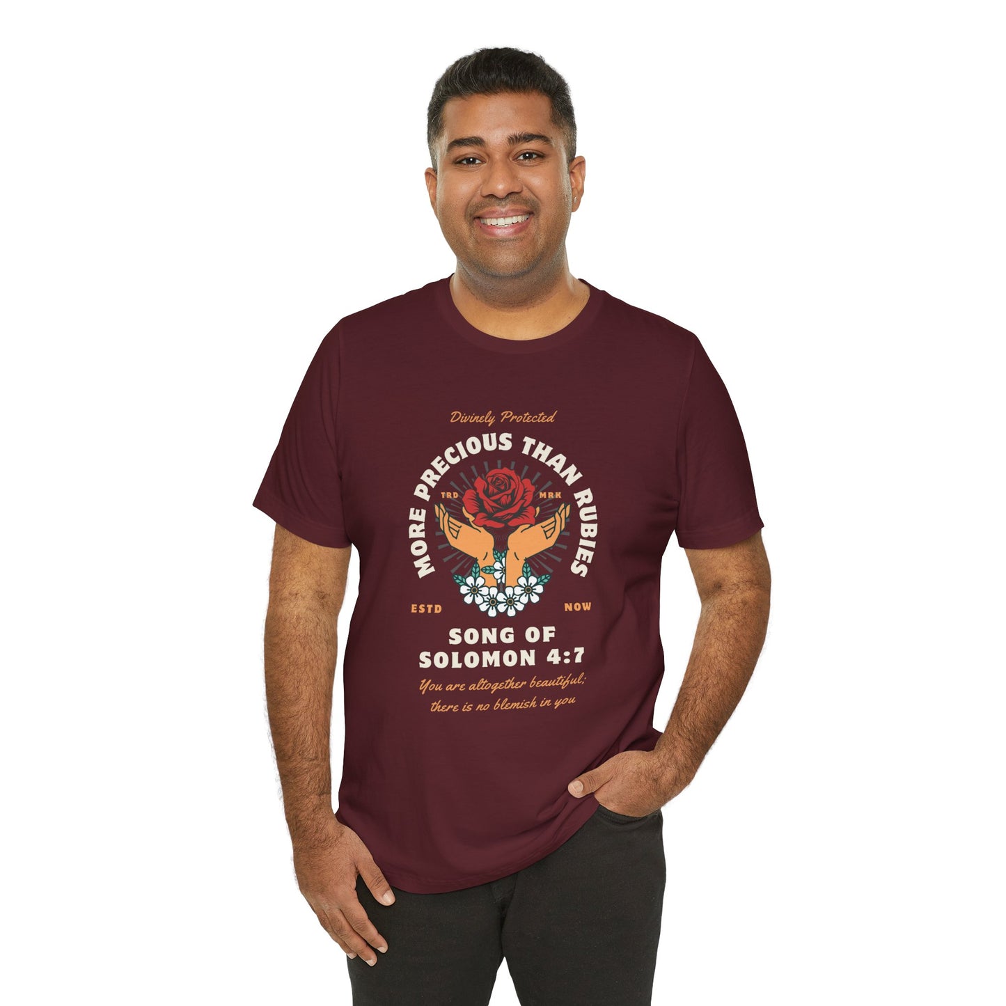More Precious Than Rubies Unisex Tee - Inspirational Faith-Based Shirt, Christian Apparel, Gift for Her, Spiritual T-Shirt, Bible Verse Tee