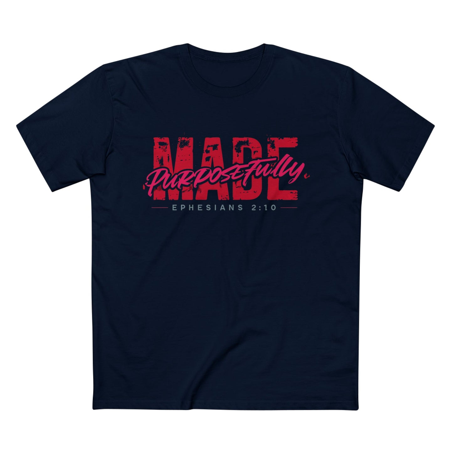 Purposeful Made Tee - Inspirational Black T-Shirt, Faith-Based Fashion, Meaningful Gift, Casual Wear, Everyday Essentials
