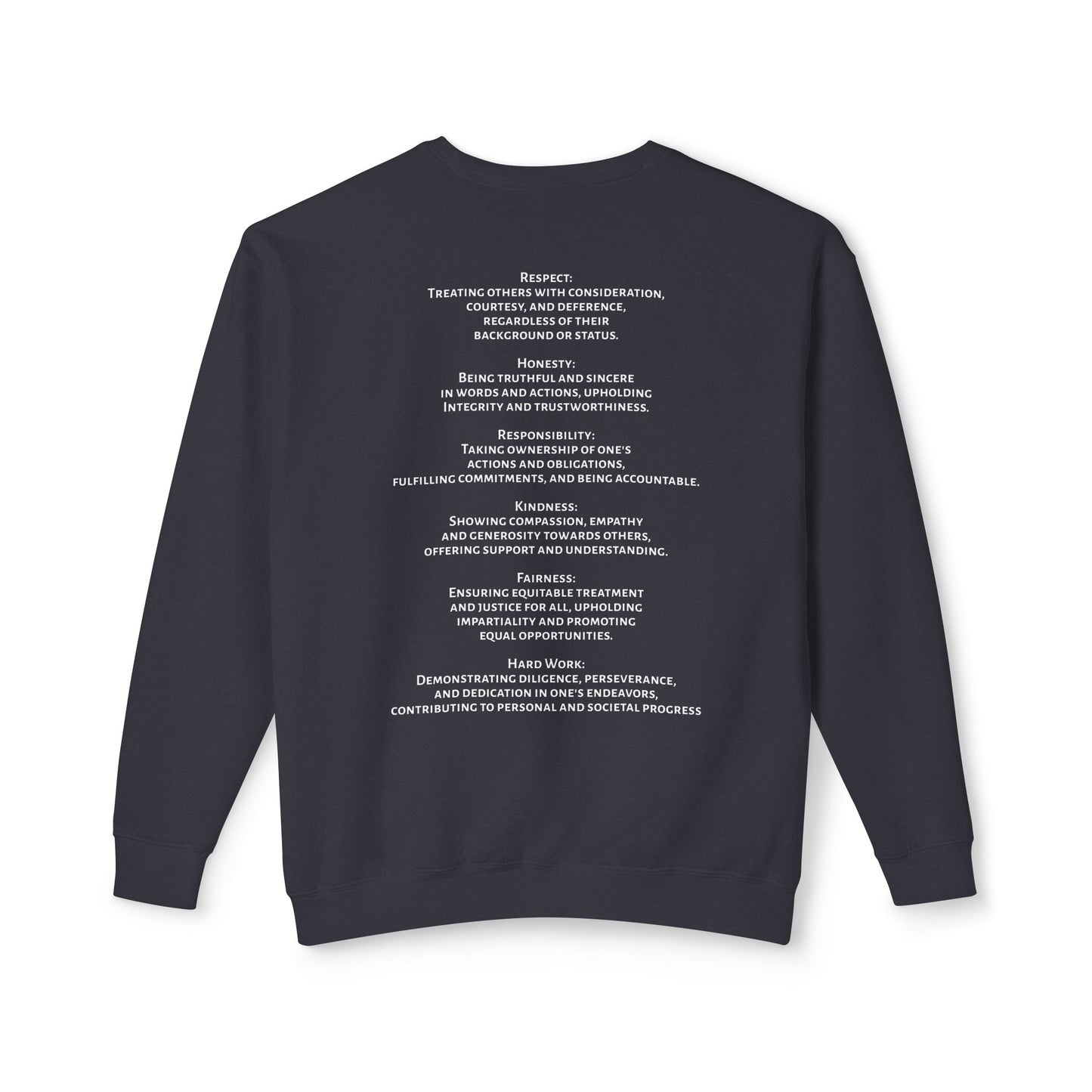 Unisex Crewneck Sweatshirt: Traditional Morals, Casual Wear, Gift for Him/Her, Cozy Layering, Everyday Style