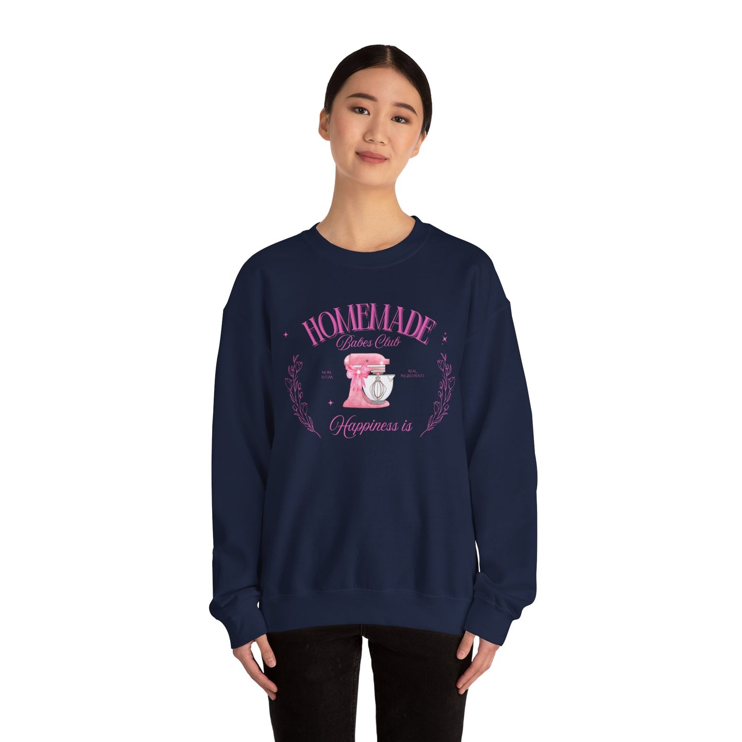 Homemade Happiness Crewneck Sweatshirt, Gifts for Her, Cooking Apparel