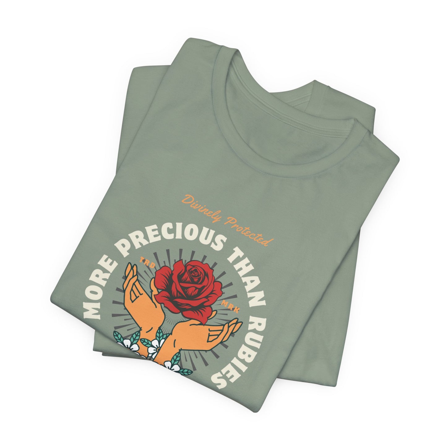 More Precious Than Rubies Unisex Tee - Inspirational Faith-Based Shirt, Christian Apparel, Gift for Her, Spiritual T-Shirt, Bible Verse Tee