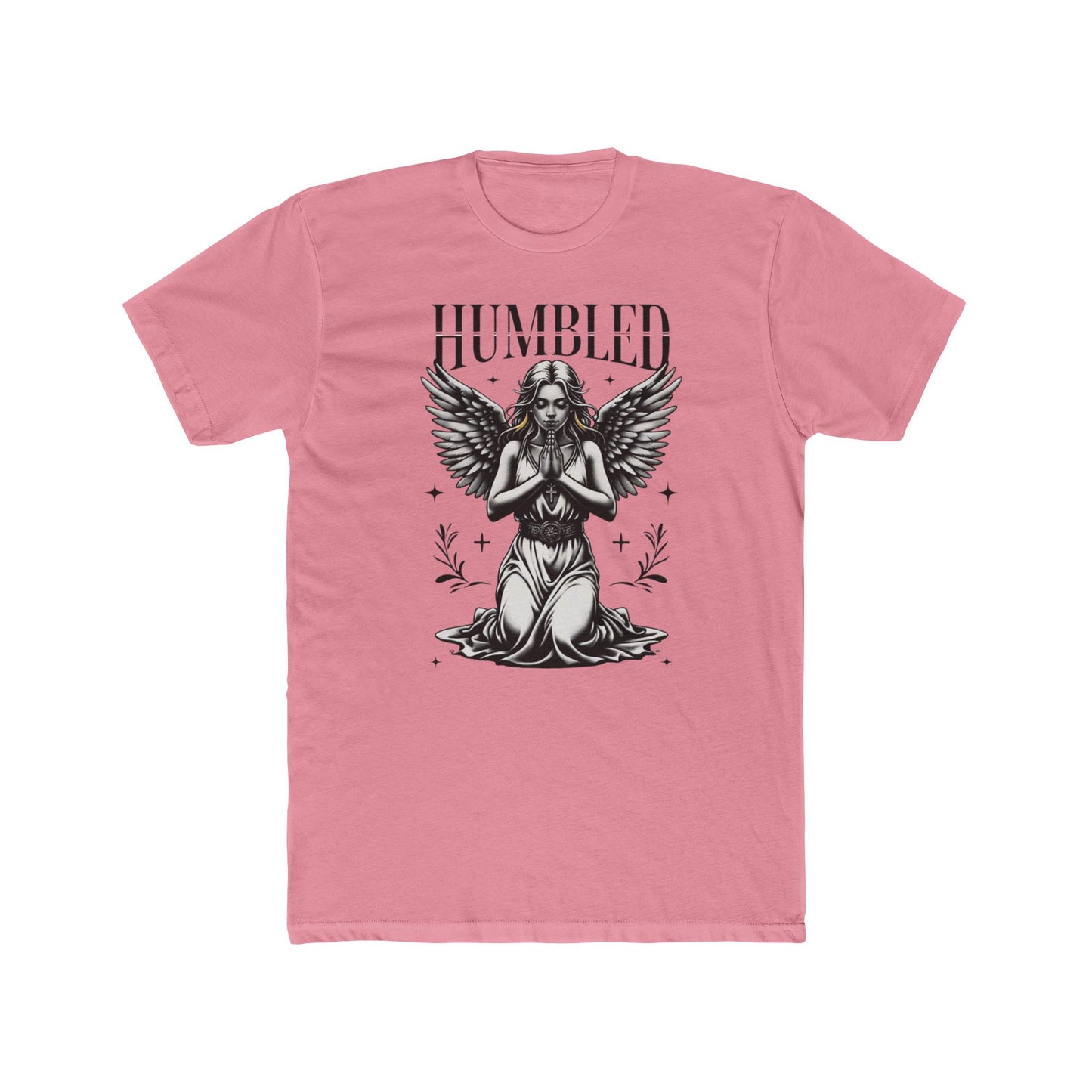Humbled Angel Graphic Tee - Unisex Cotton Crew Tee, Casual Wear, Boho Style, Gift for Her, Spiritual Apparel