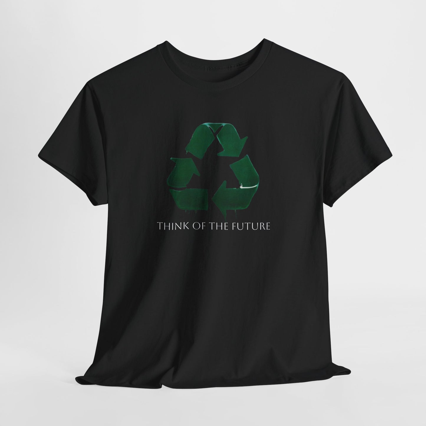 Eco-Conscious Unisex Tee - Think of the Future, Sustainable Fashion, Recycled Materials, Environmental Awareness, Casual Wear
