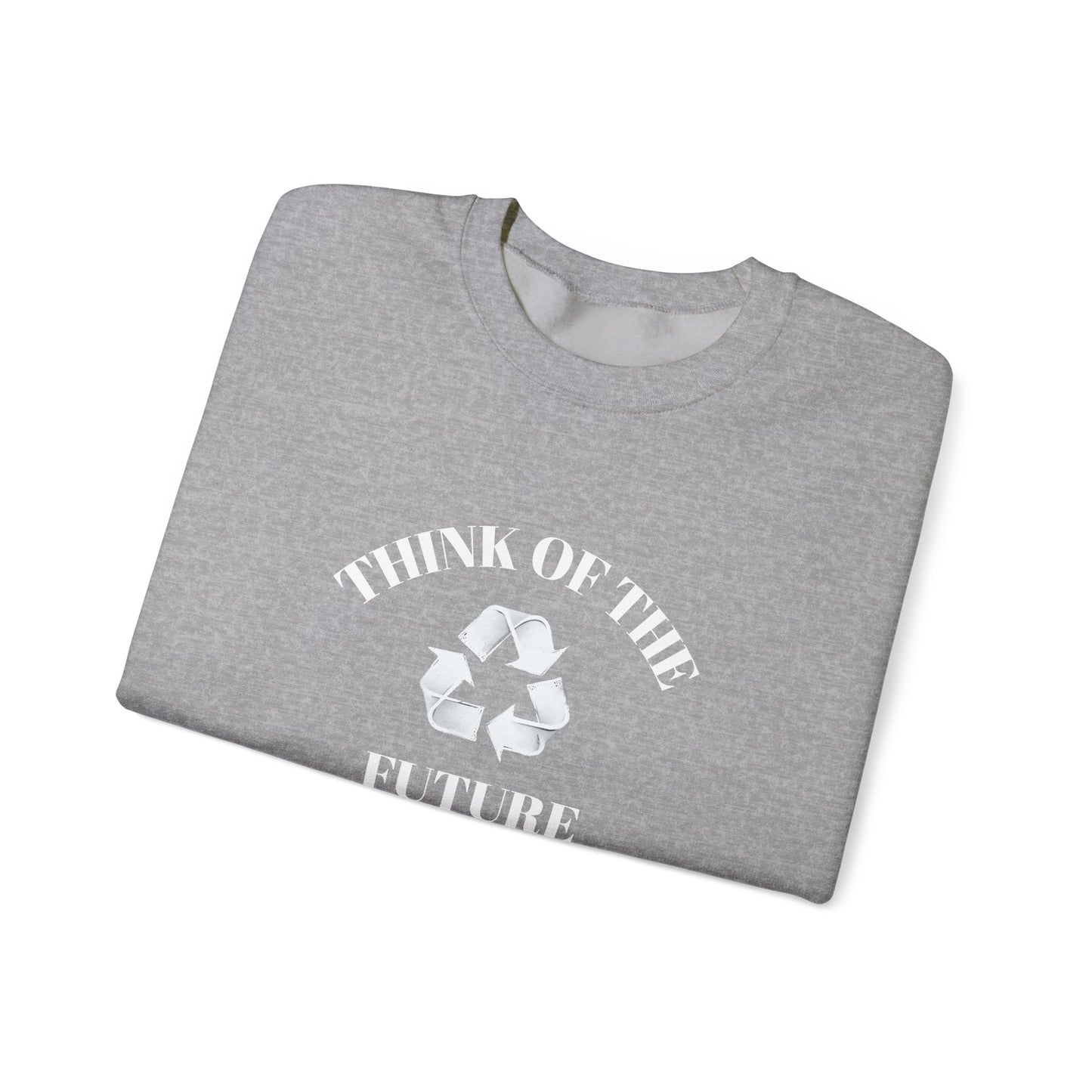 Eco-Friendly Future Crewneck Sweatshirt, Sustainable Casual Wear, Unisex Eco Sweatshirt, Perfect for Earth Day, Gift for Nature Lovers