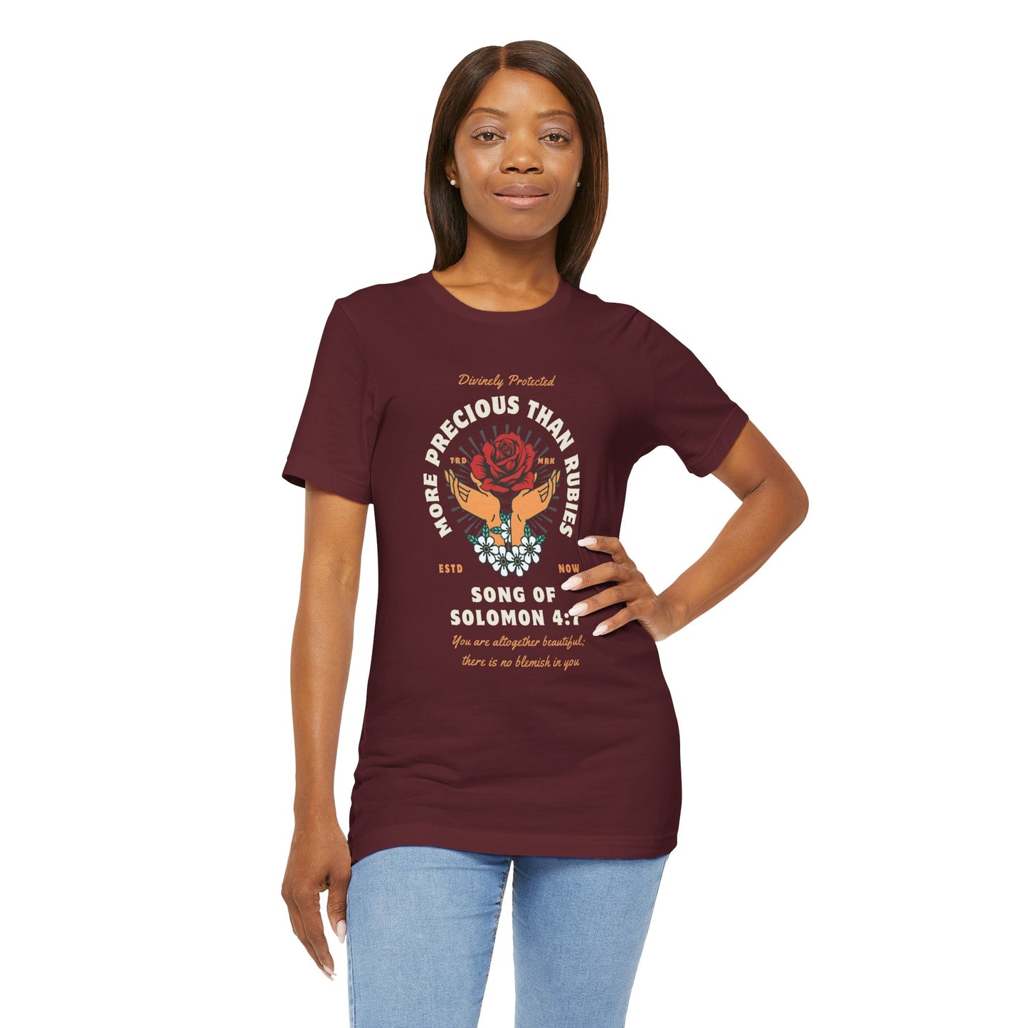 More Precious Than Rubies Unisex Tee - Inspirational Faith-Based Shirt, Christian Apparel, Gift for Her, Spiritual T-Shirt, Bible Verse Tee