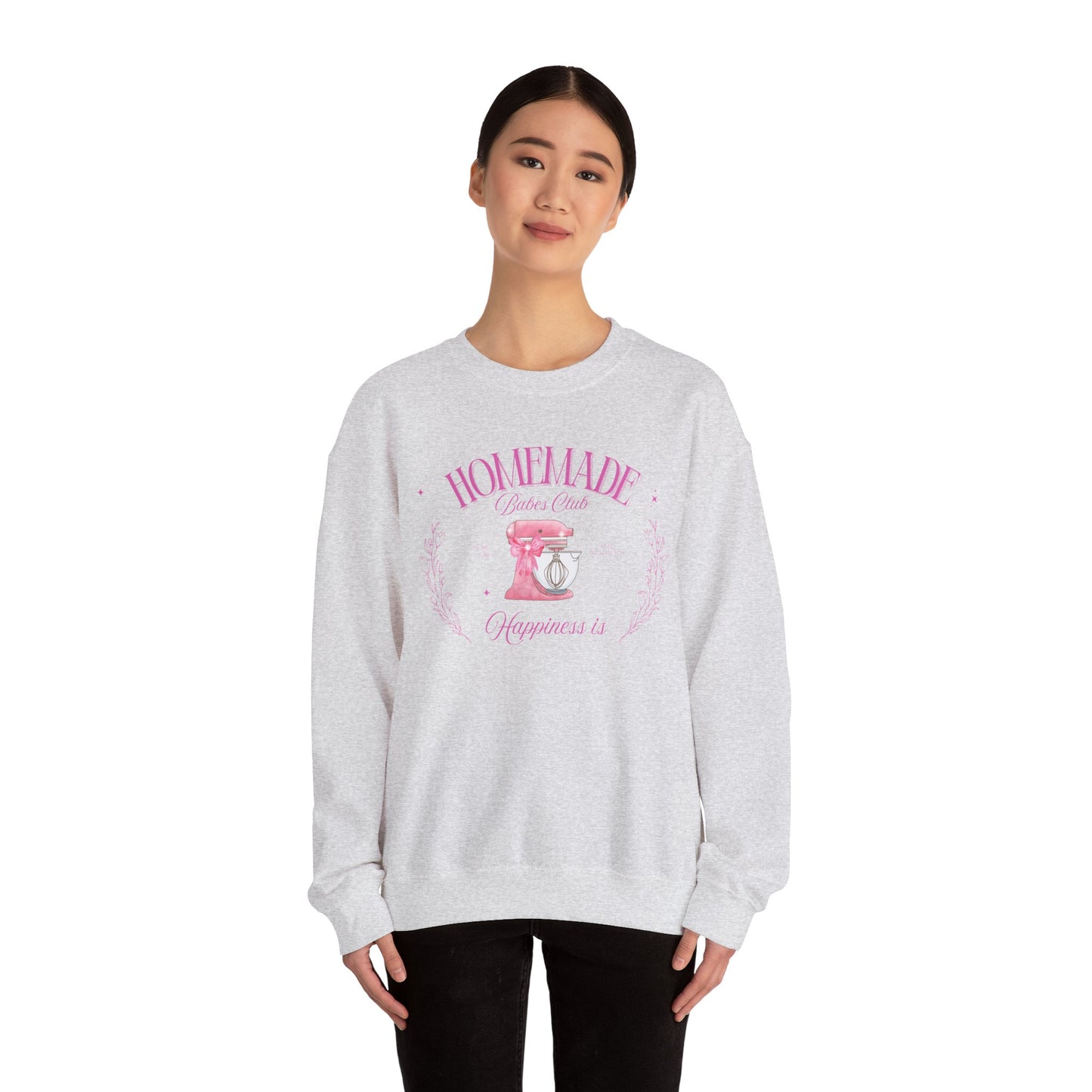 Homemade Happiness Crewneck Sweatshirt, Gifts for Her, Cooking Apparel