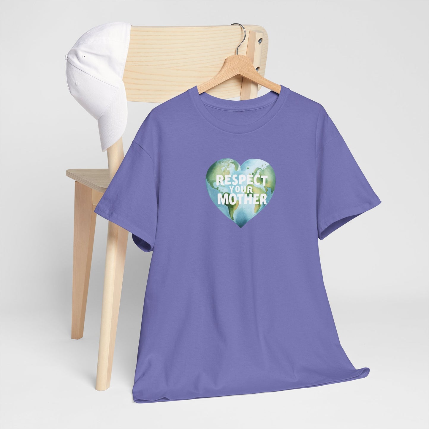 Respect Your Mother Tee - Unisex Cotton T-Shirt, Eco-Conscious Apparel, Nature Lover Gift, Earth Day, Casual Wear, Green Clothing