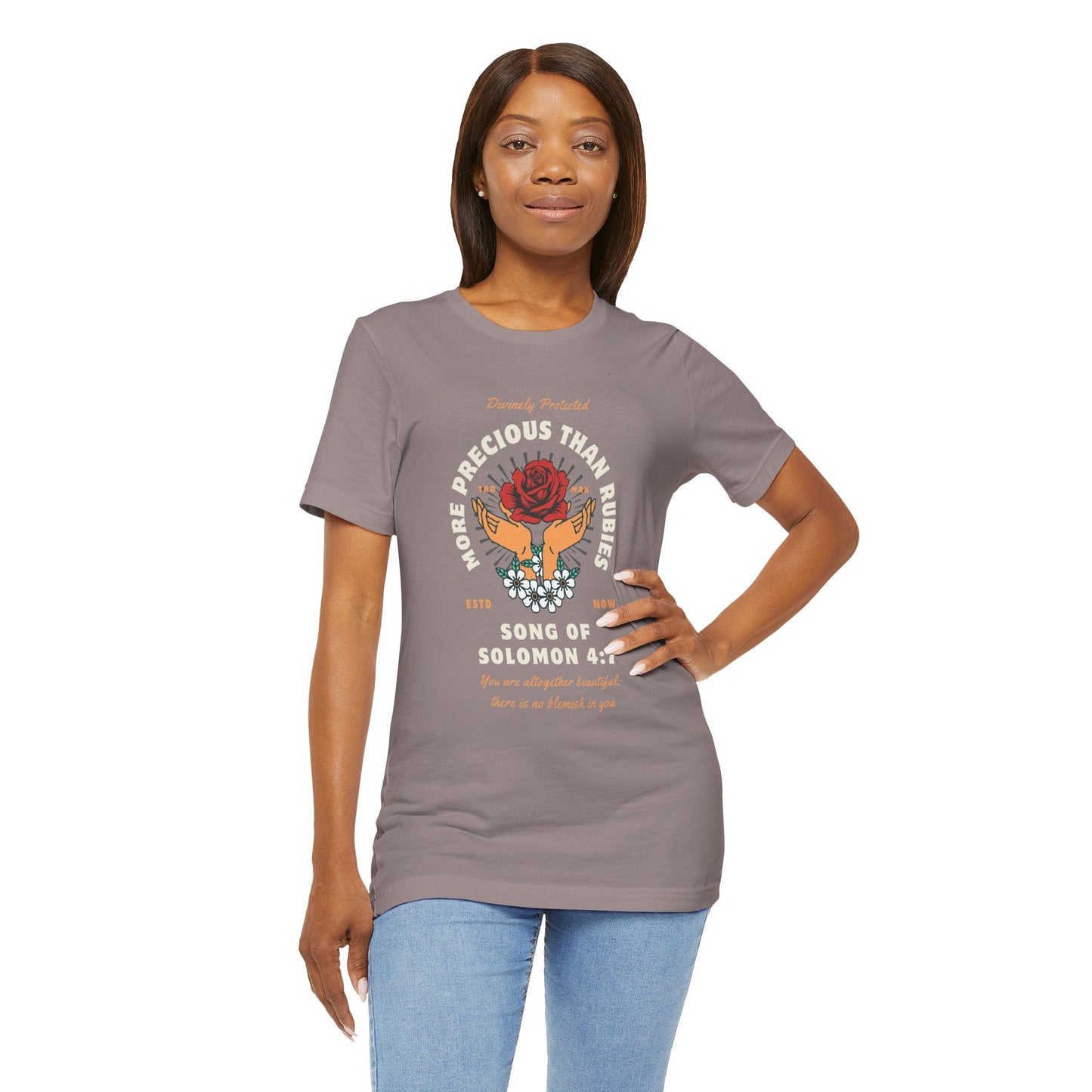 More Precious Than Rubies Unisex Tee - Inspirational Faith-Based Shirt, Christian Apparel, Gift for Her, Spiritual T-Shirt, Bible Verse Tee