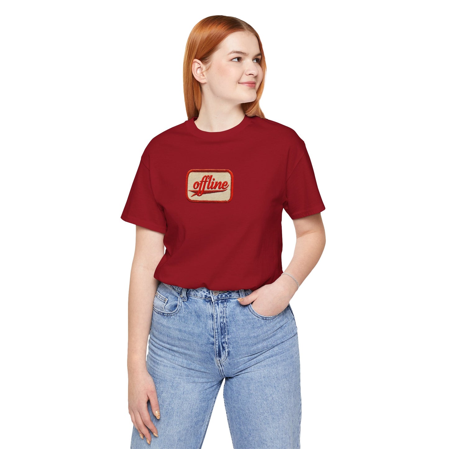 Casual Graphic Tee - 'Offline' Unisex Jersey T-Shirt, Relaxed Style, Perfect Gift, Everyday Wear, Trendy Fashion Statement