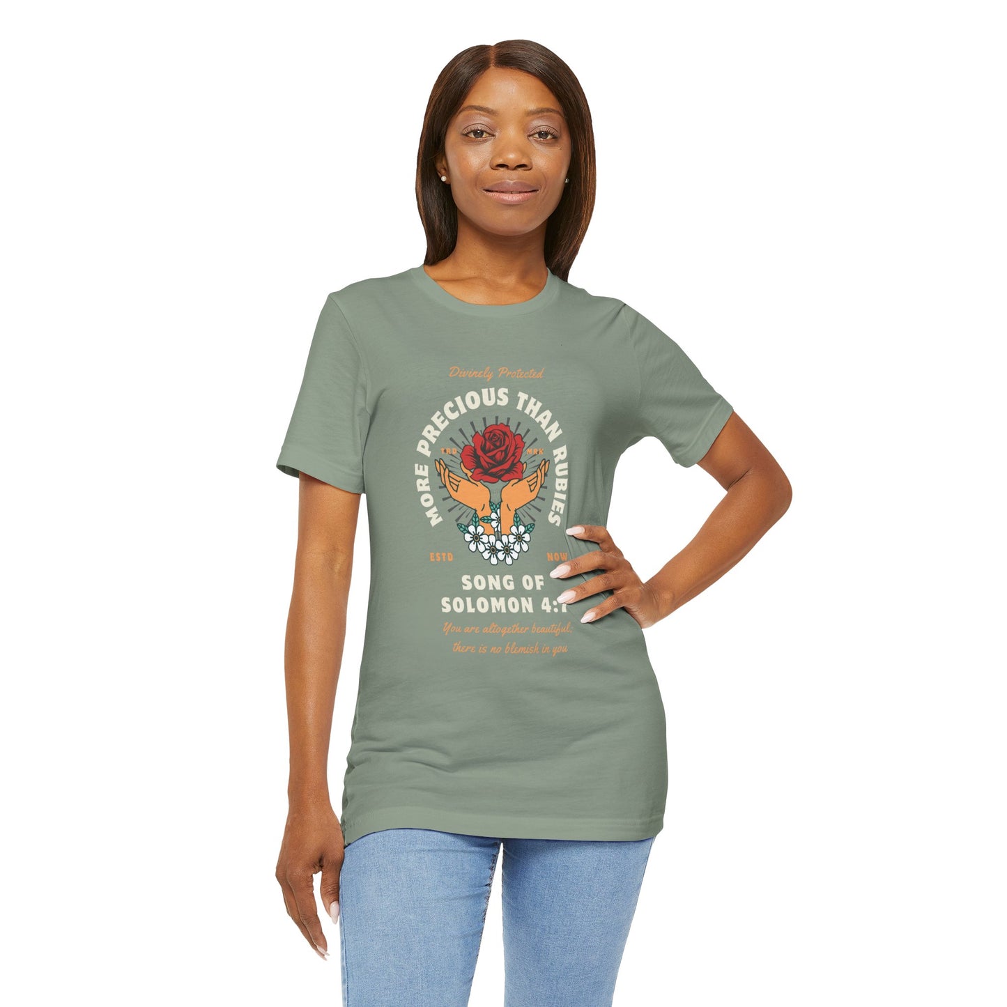 More Precious Than Rubies Unisex Tee - Inspirational Faith-Based Shirt, Christian Apparel, Gift for Her, Spiritual T-Shirt, Bible Verse Tee