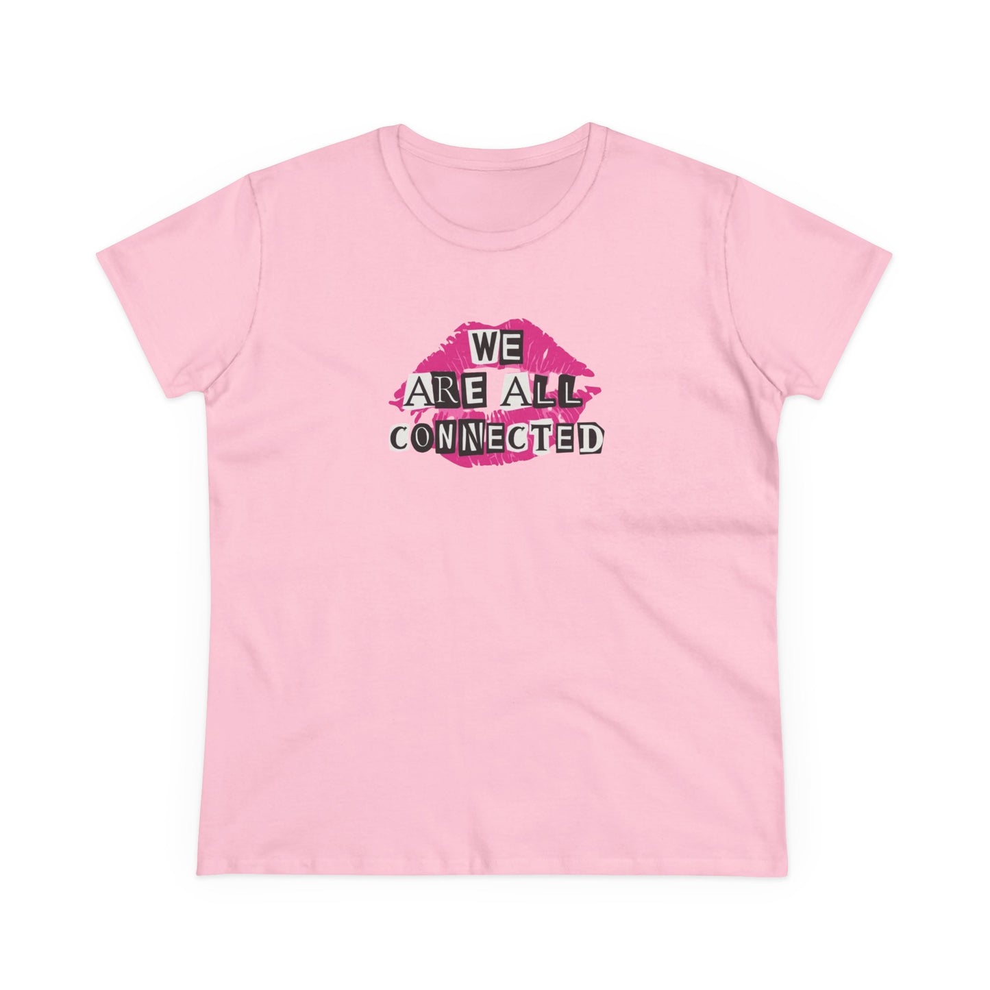 Women's Kindness Graphic Tee, Connection and Kindness Shirt for Everyday Wear, Gift for Friends, Inspirational Apparel
