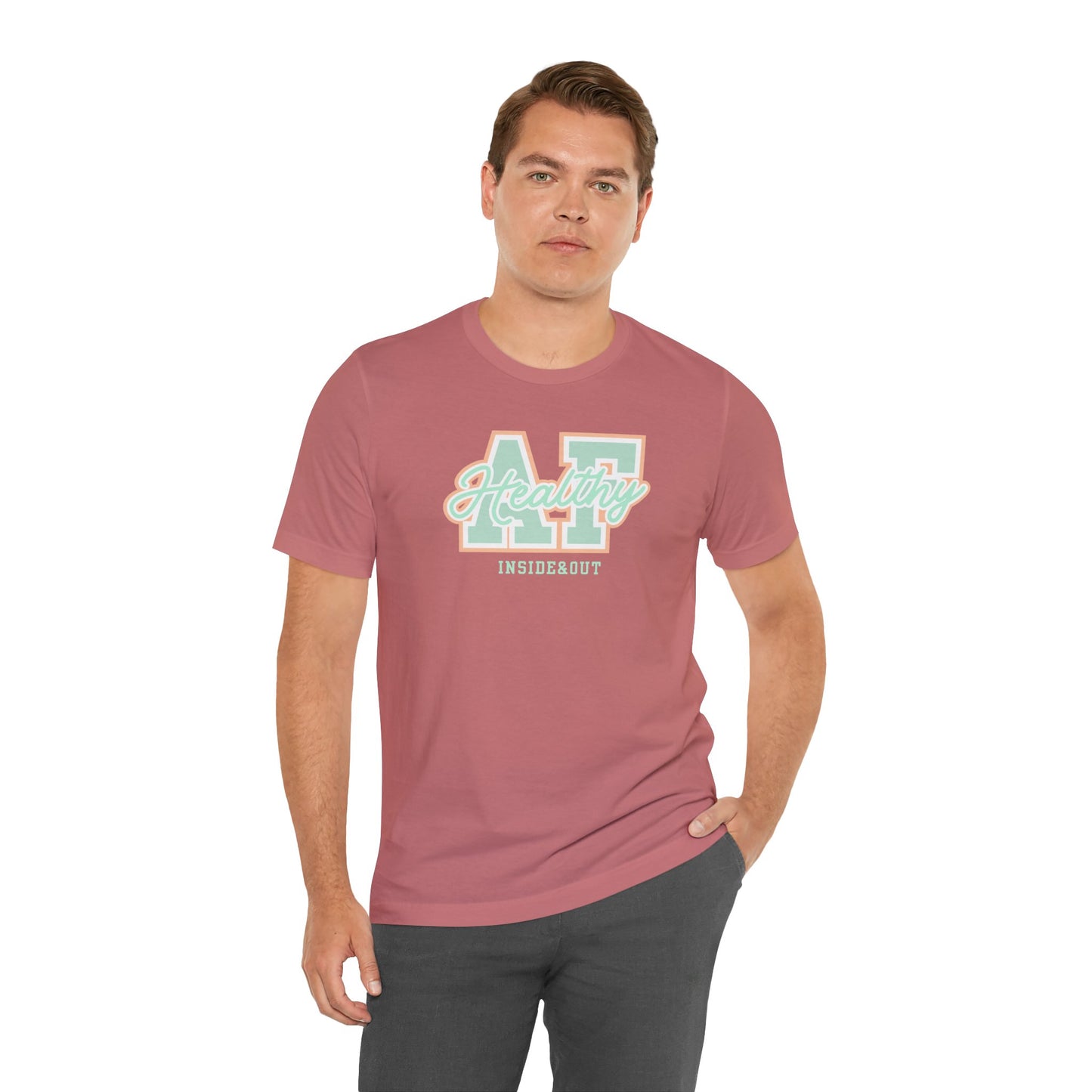 Health AF Unisex Tee - Motivational Shirt for Wellness, Self-Care Gift, Casual Wear, Fitness Enthusiast, Affirmation Apparel
