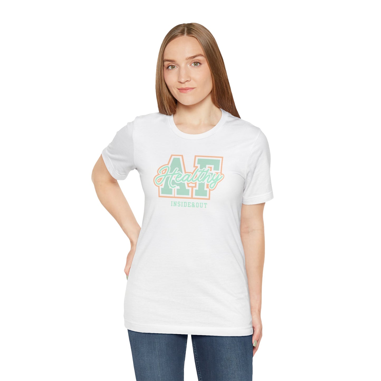 Health AF Unisex Tee - Motivational Shirt for Wellness, Self-Care Gift, Casual Wear, Fitness Enthusiast, Affirmation Apparel