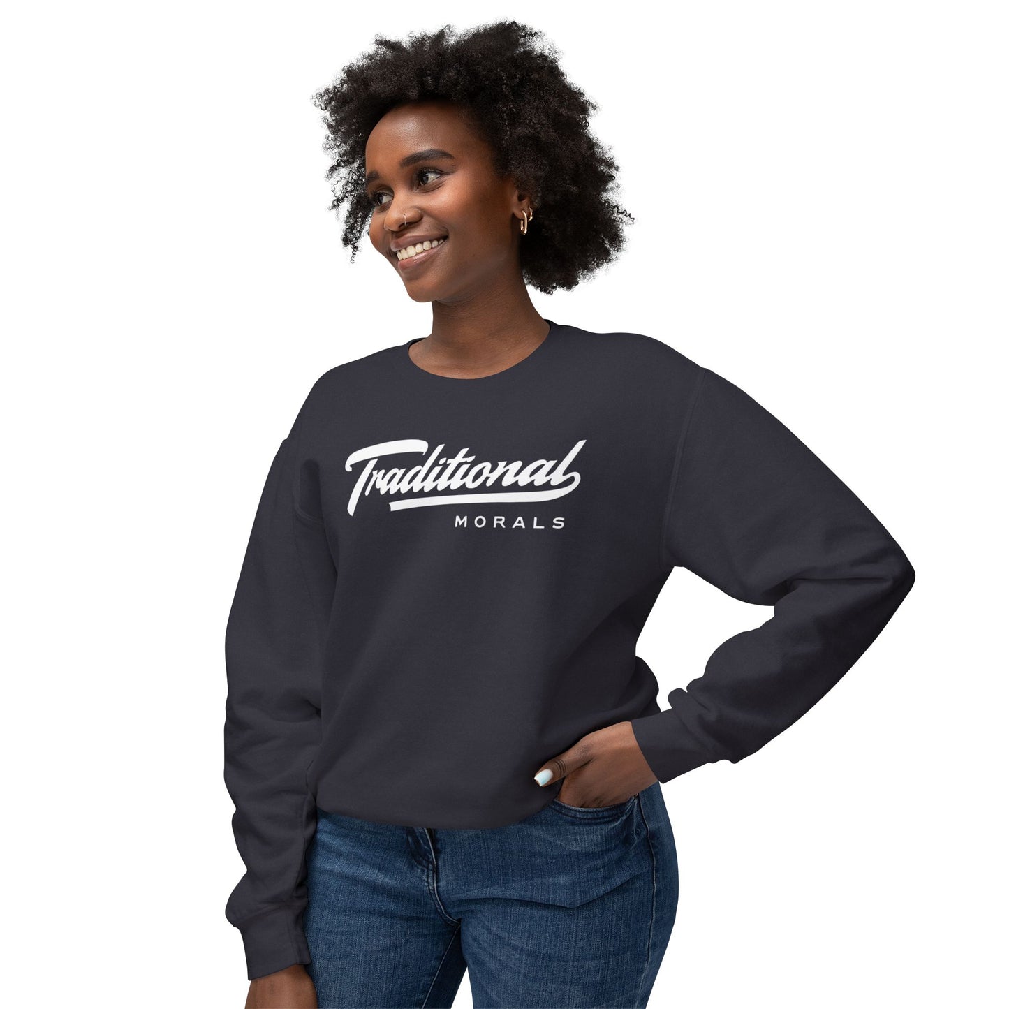 Unisex Crewneck Sweatshirt: Traditional Morals, Casual Wear, Gift for Him/Her, Cozy Layering, Everyday Style