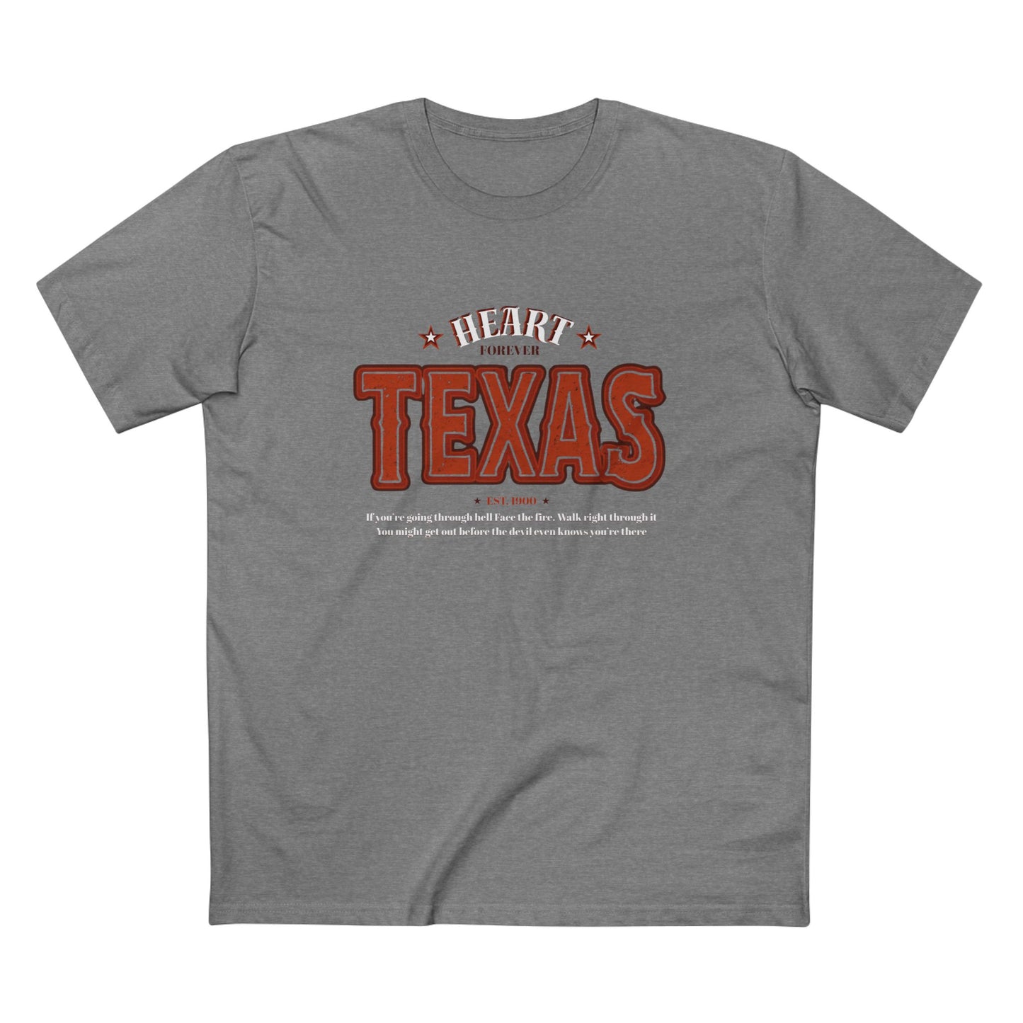 Texas Heart Staple Tee, Texas T-Shirt, Vintage Style Tee, Gift for Texans, Casual Wear, State Pride Apparel