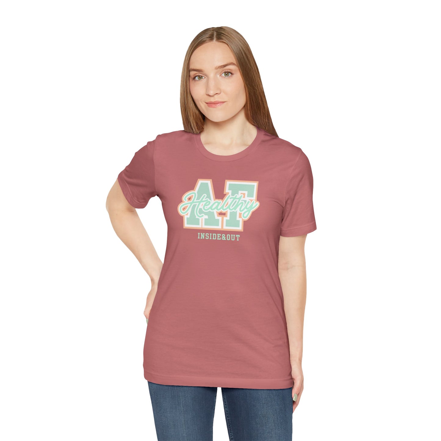 Health AF Unisex Tee - Motivational Shirt for Wellness, Self-Care Gift, Casual Wear, Fitness Enthusiast, Affirmation Apparel