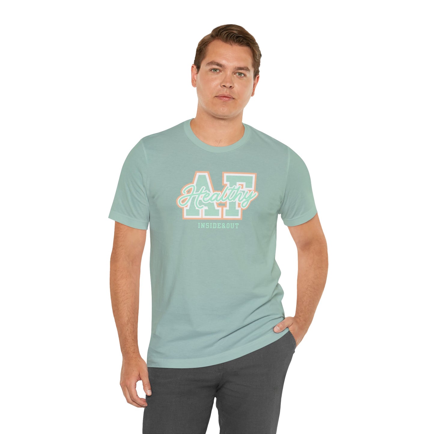 Health AF Unisex Tee - Motivational Shirt for Wellness, Self-Care Gift, Casual Wear, Fitness Enthusiast, Affirmation Apparel