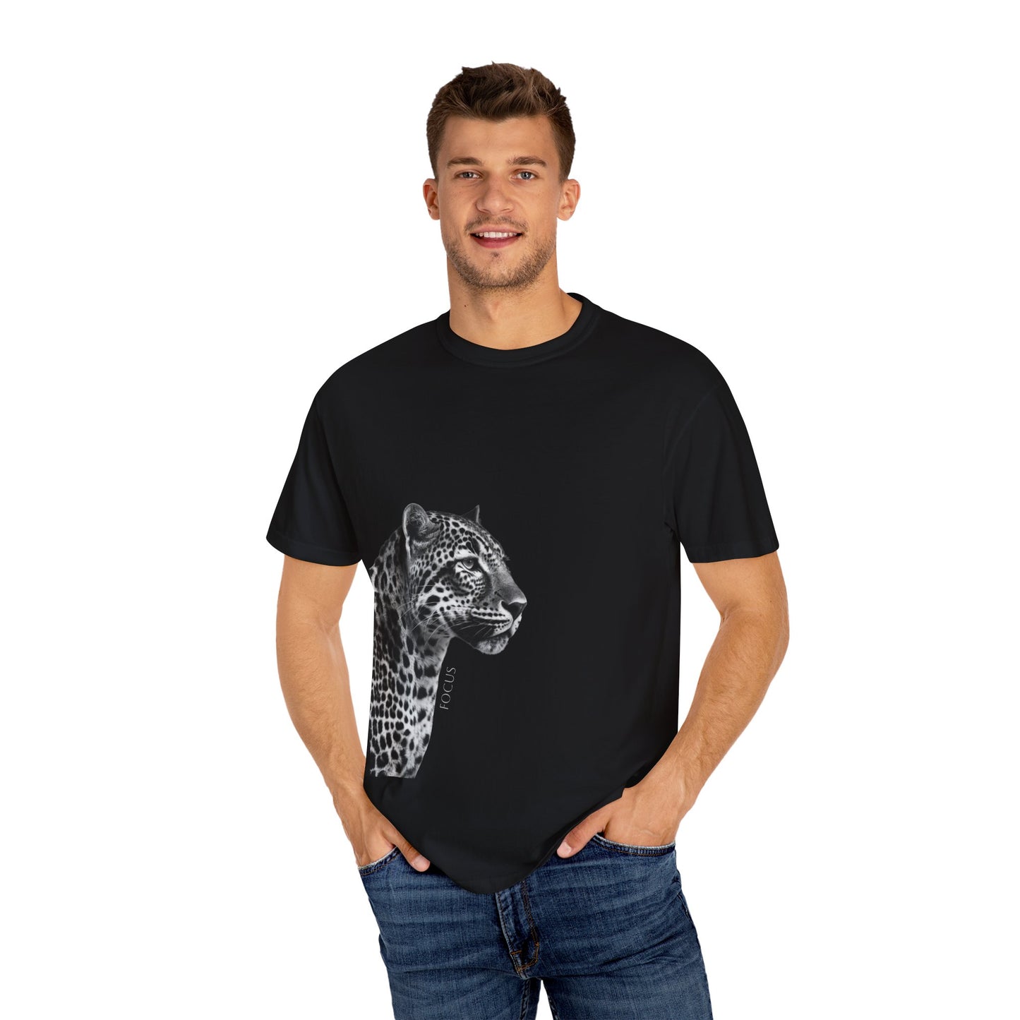 Leopard Print Unisex T-Shirt, Trendy Graphic Tee, Casual Wear, Animal Lover Gift, Eco-Friendly Fashion, Nature-Inspired Apparel