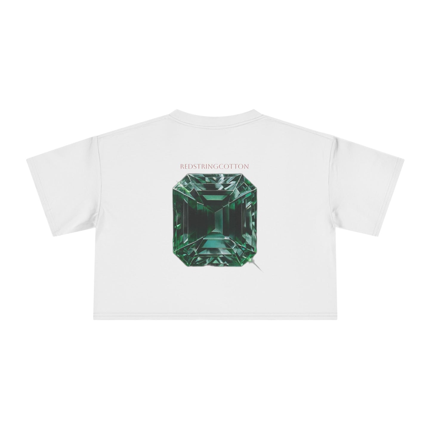 Women's Crop Top Tee Emerald Diamond Collection