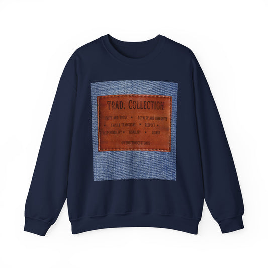 Vintage-Inspired Crewneck Sweatshirt, Casual Wear, Cozy Gift, Everyday Fashion, Warm Layer, Unique Style