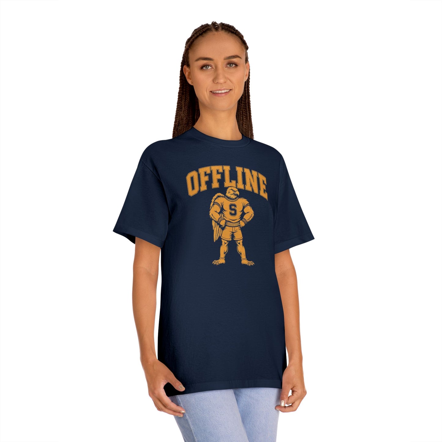 Unisex Classic Tee with 'Offline' Graphic | Comfortable Casual Shirt for Relaxed Days, Perfect for Gifting, Weekends, and Leisure