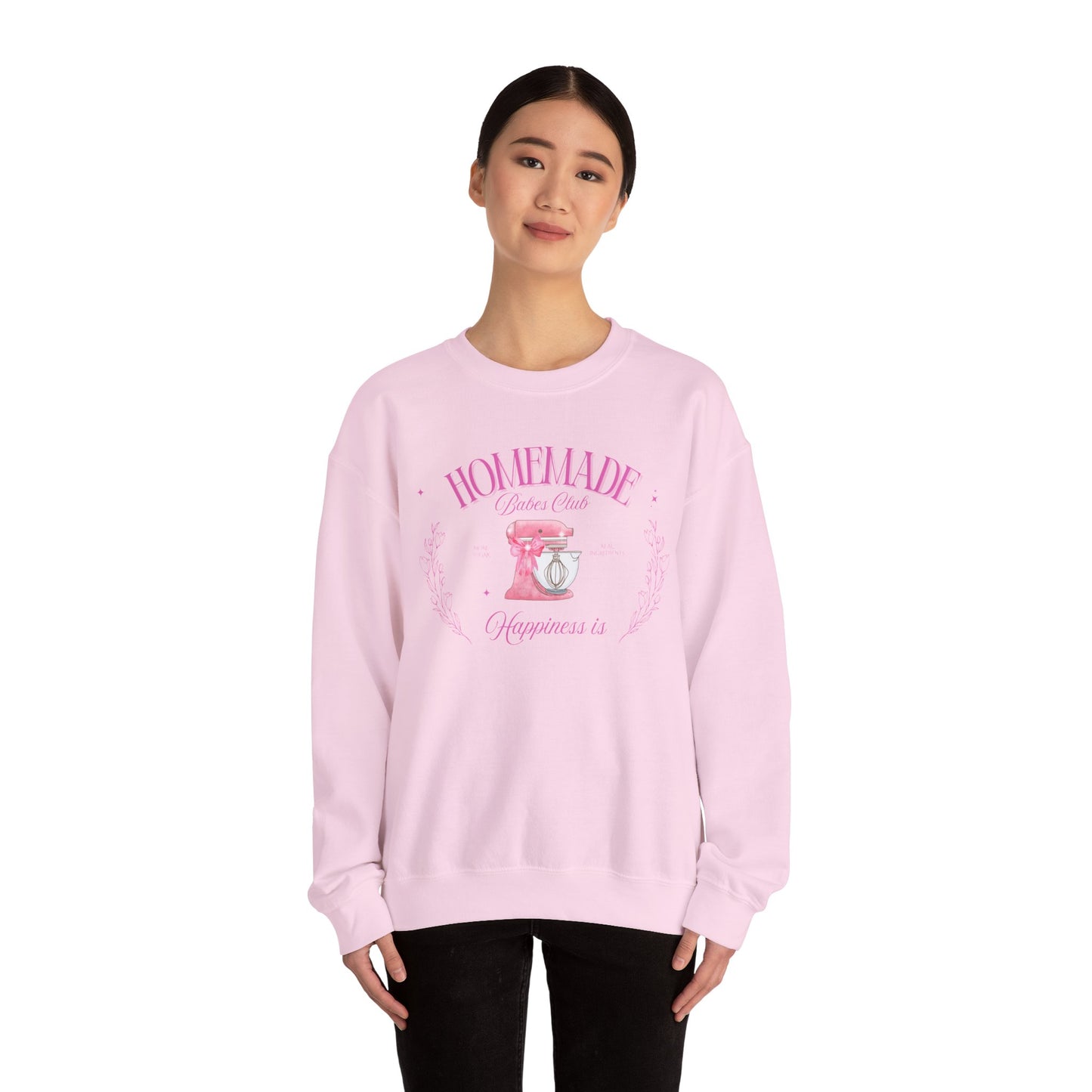 Homemade Happiness Crewneck Sweatshirt, Gifts for Her, Cooking Apparel