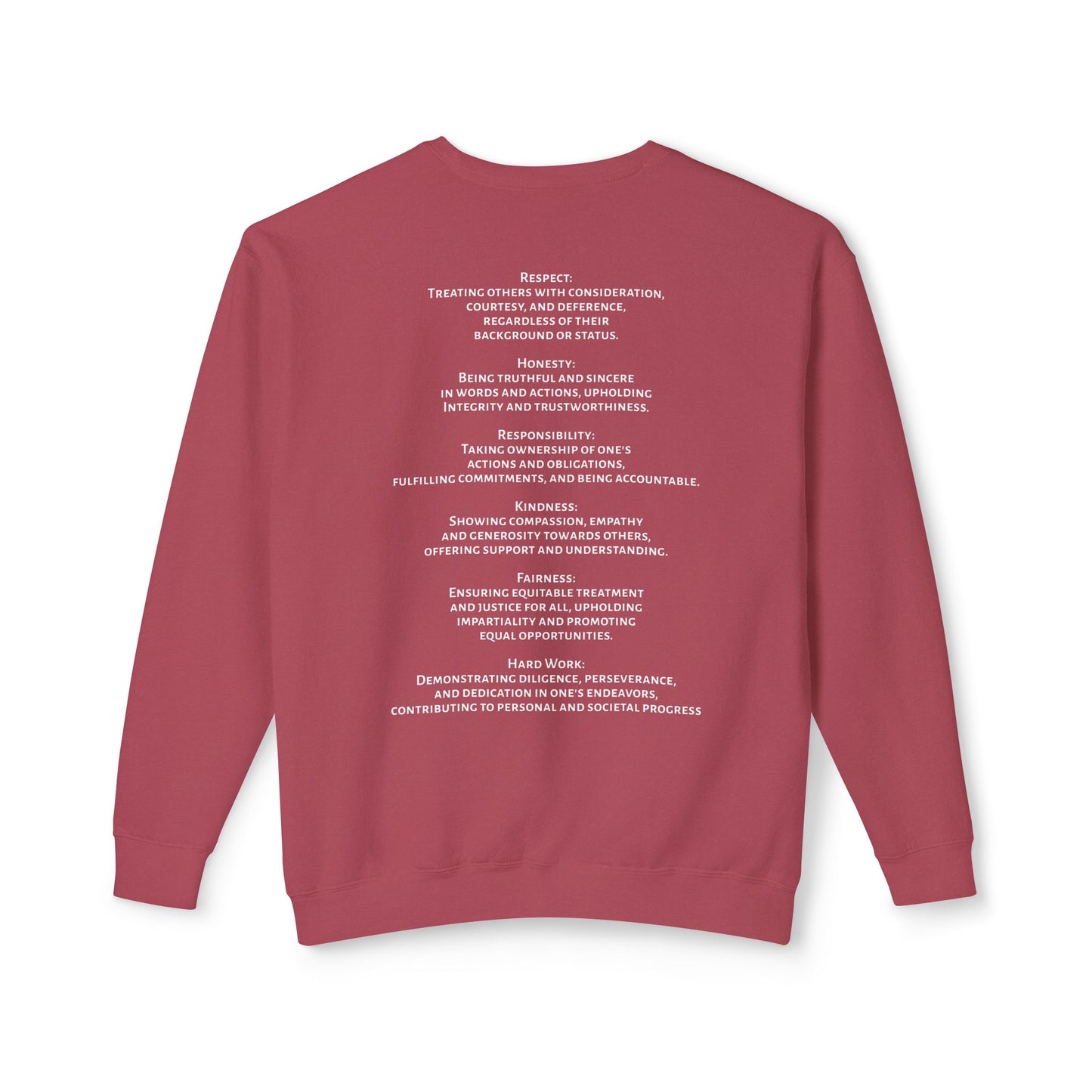 Unisex Crewneck Sweatshirt: Traditional Morals, Casual Wear, Gift for Him/Her, Cozy Layering, Everyday Style
