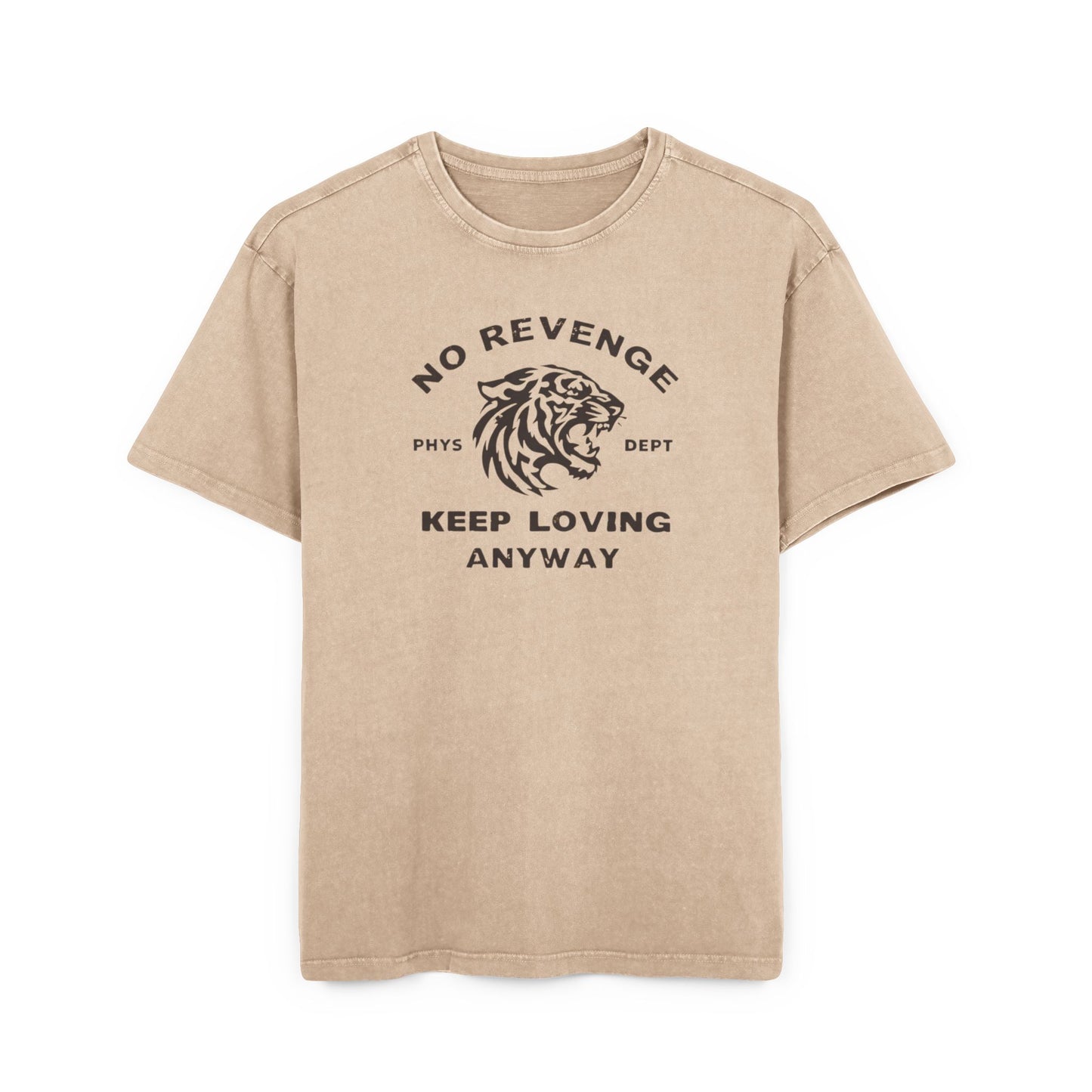 Acid Washed Oversized Tee - Keep Loving Anyway, Casual Wear, Streetwear Style