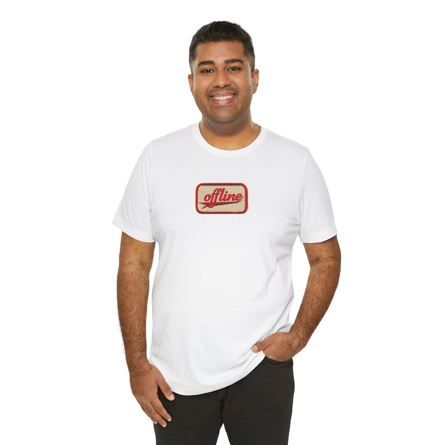 Casual Graphic Tee - 'Offline' Unisex Jersey T-Shirt, Relaxed Style, Perfect Gift, Everyday Wear, Trendy Fashion Statement