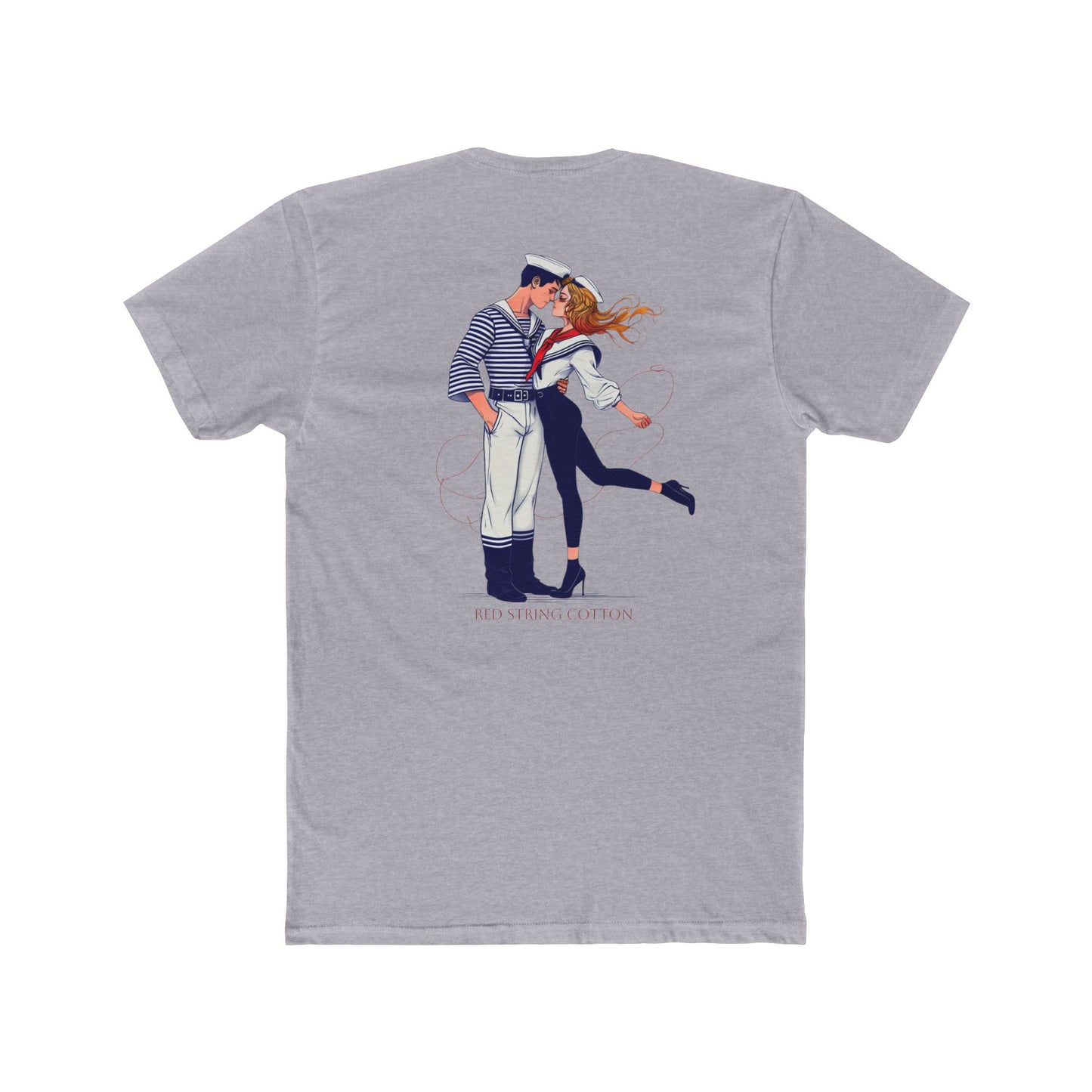 Romantic Sailor Crew Tee - Unisex Cotton Shirt for Lovebirds, Date Night, Anniversary, Casual Wear, Gift for Him/Her