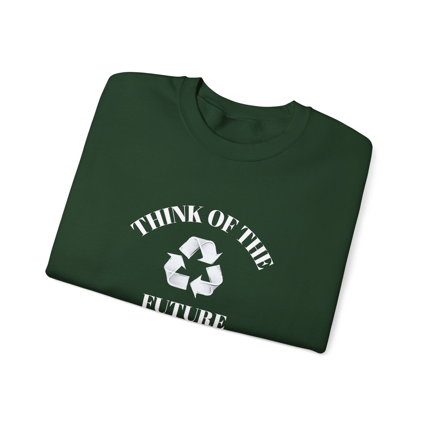 Eco-Friendly Future Crewneck Sweatshirt, Sustainable Casual Wear, Unisex Eco Sweatshirt, Perfect for Earth Day, Gift for Nature Lovers