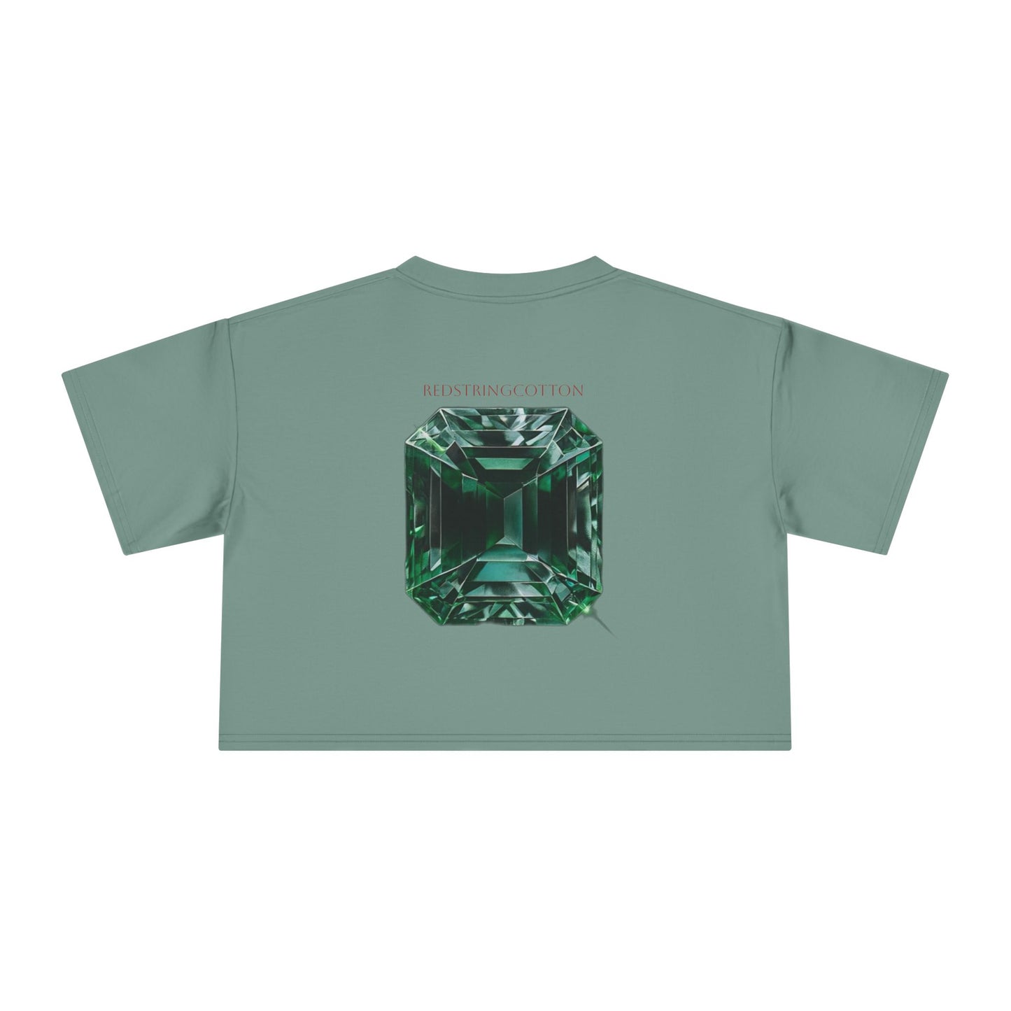 Women's Crop Top Tee Emerald Diamond Collection