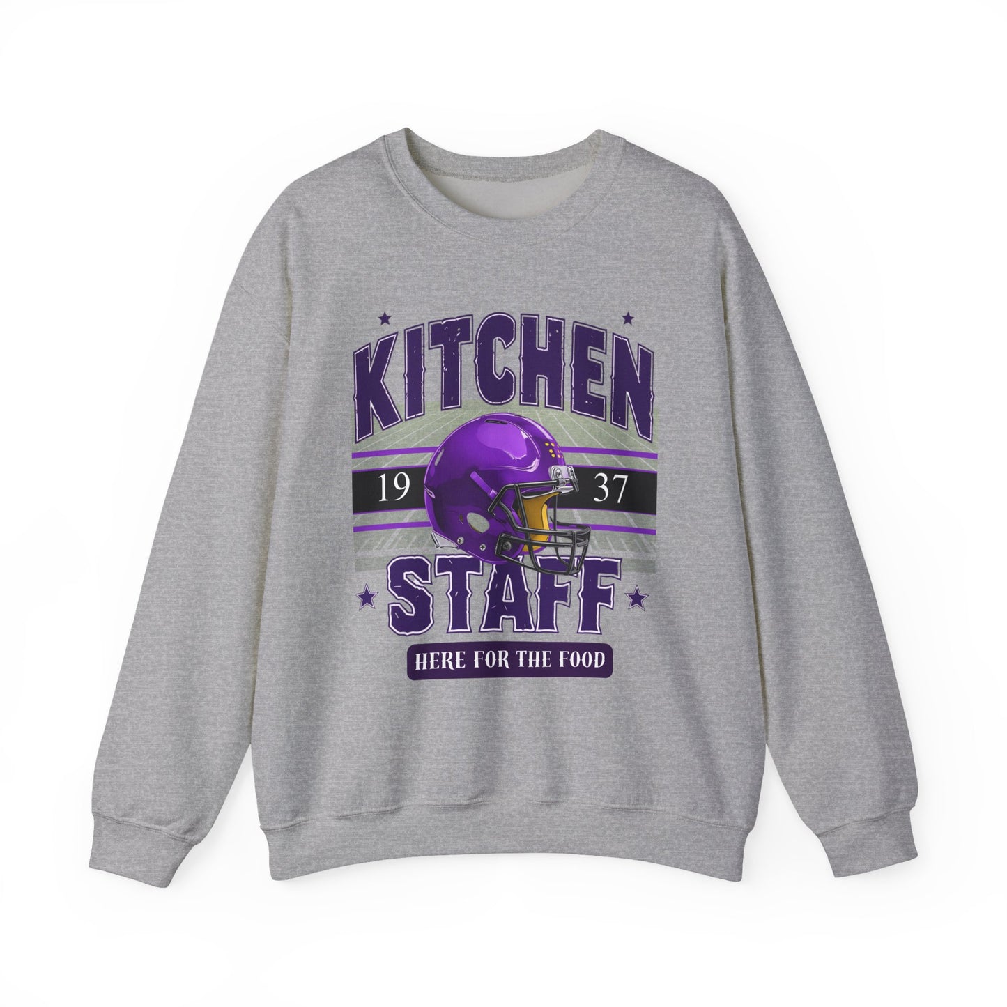 Here for the Food Sweatshirt Unisex Crewneck Apparel for Chefs, Gifts for Foodies, Kitchen Decor, Casual Wear,  Cooking Events